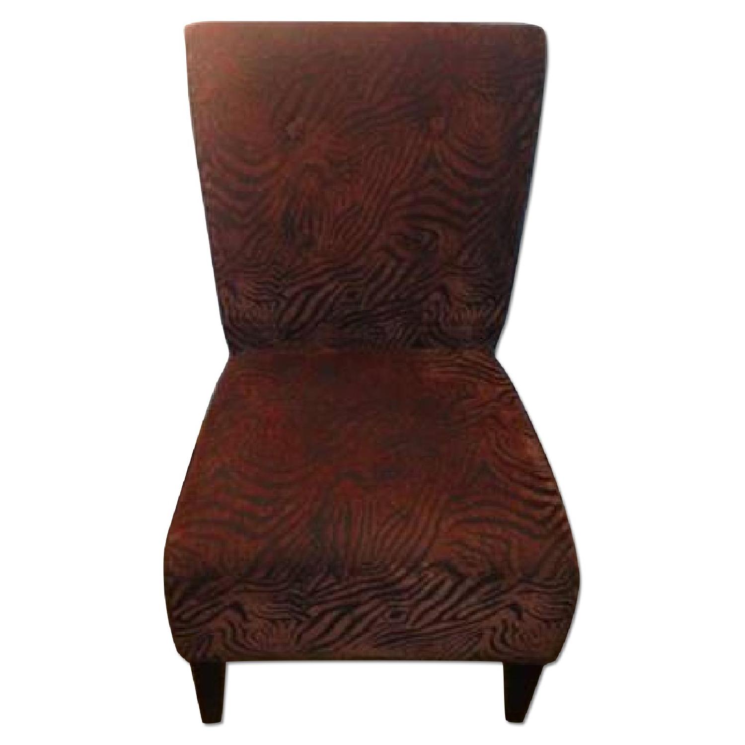 Pier 1 Zebra Chair AptDeco