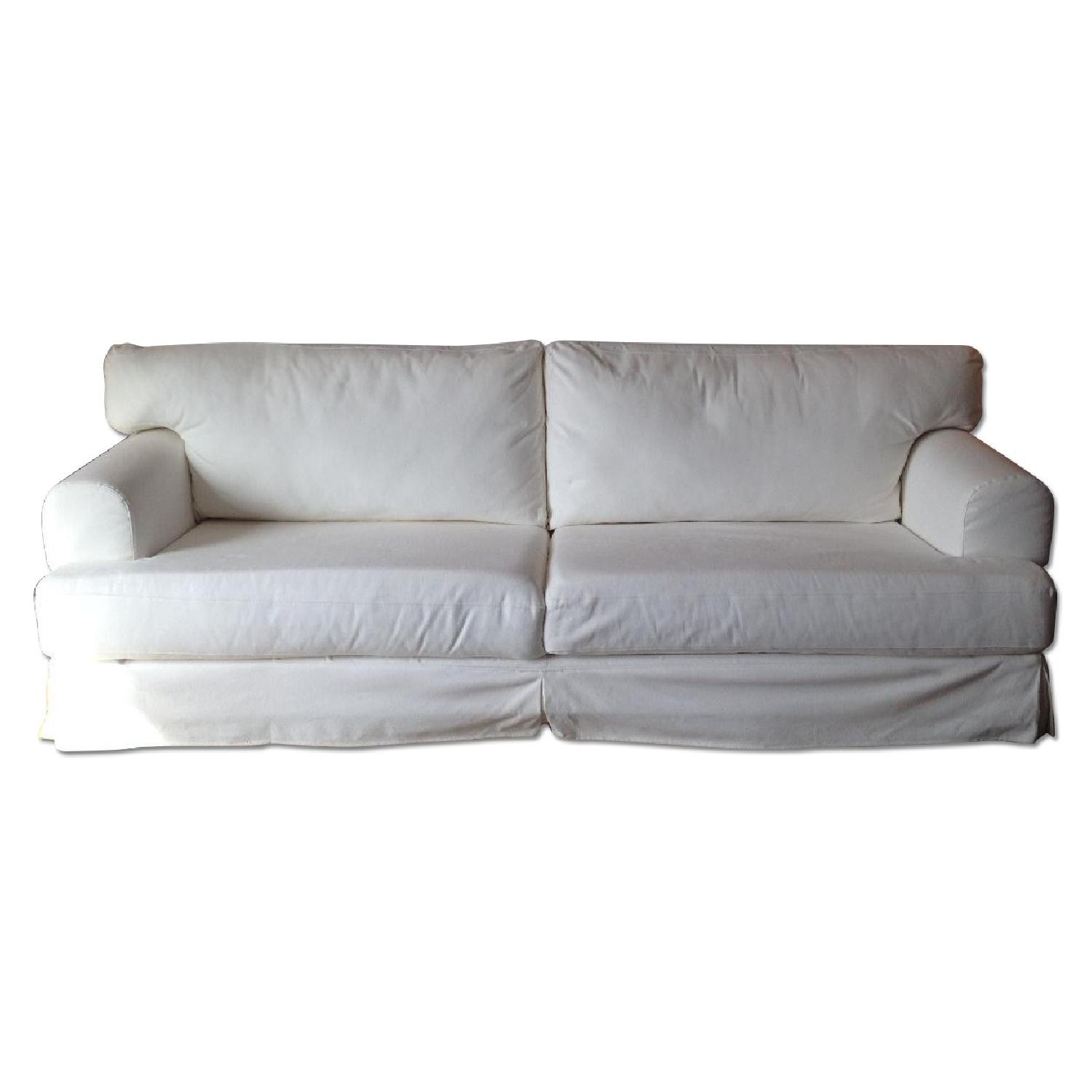 Slipcovered Three Seater Sofa - Thumbnail 3