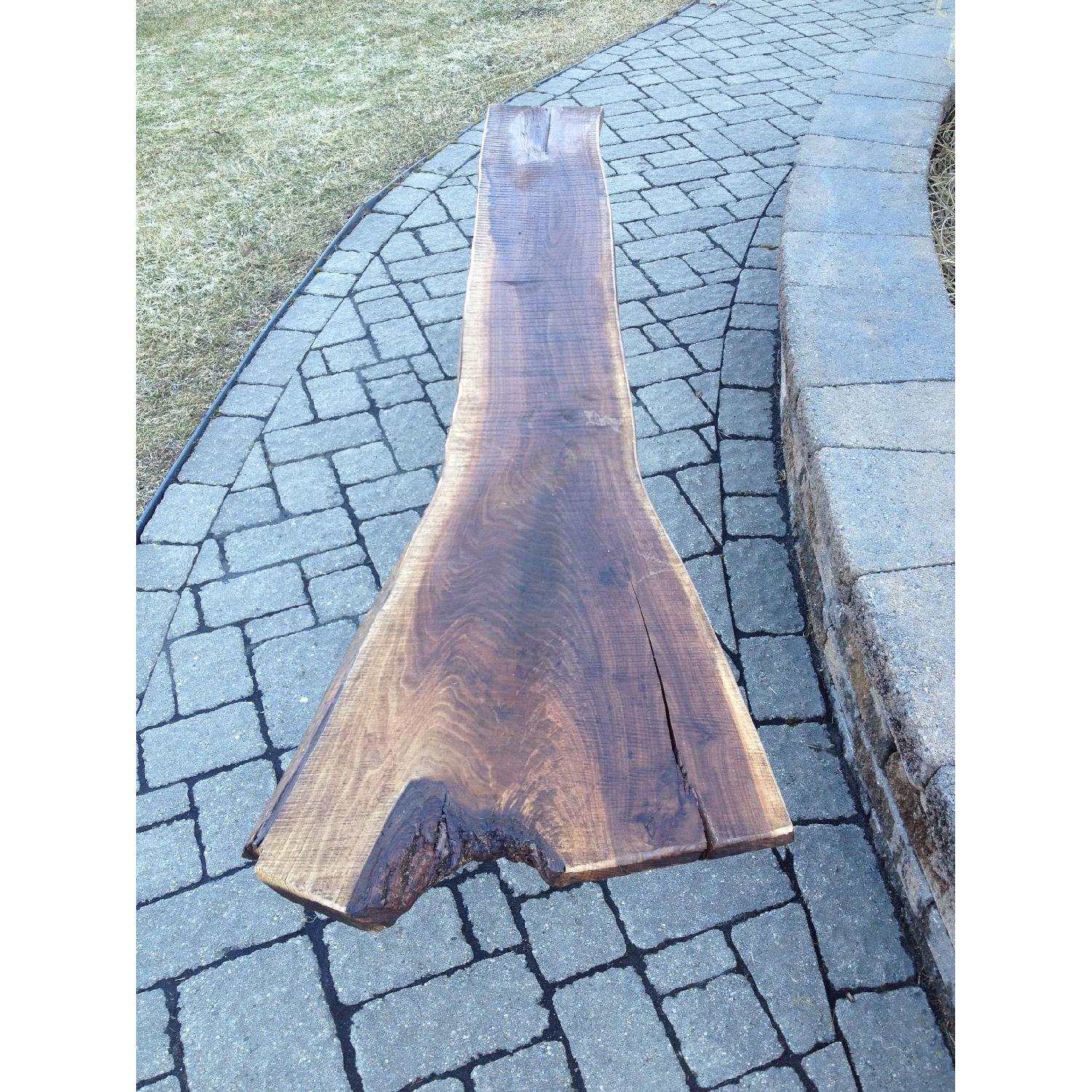 Handmade Antique Wood Garden Bench - image-2