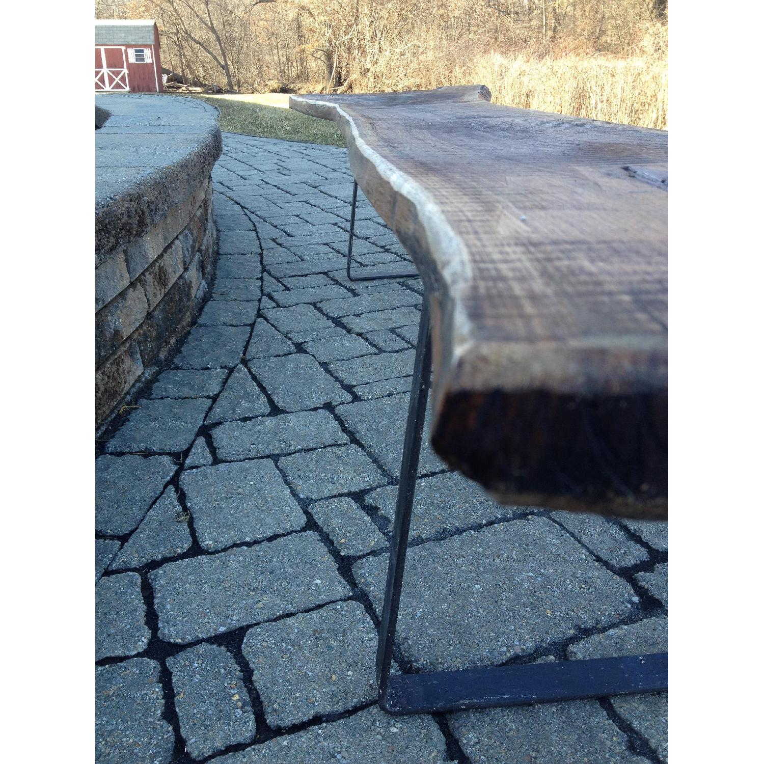 Handmade Antique Wood Garden Bench - image-5