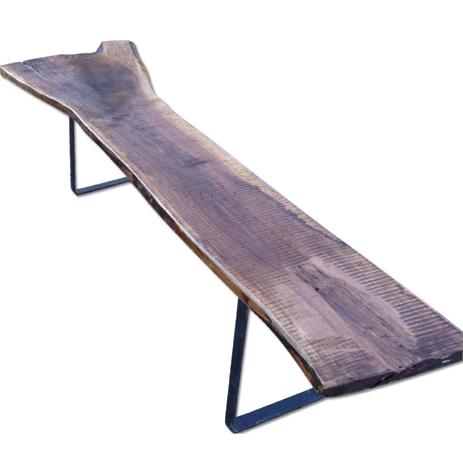 Handmade Antique Wood Garden Bench - Thumbnail 3