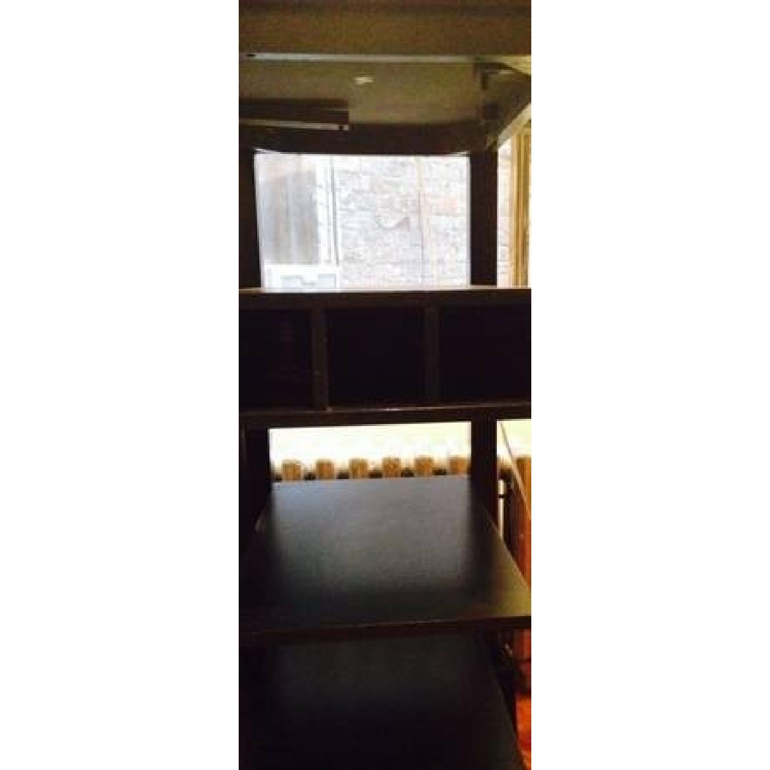 LUXE TUFTED CYNTHIA ROWLEY PUB CHAIRS & DROP-LEAF/WINE RACK PUB TABLE - image-1