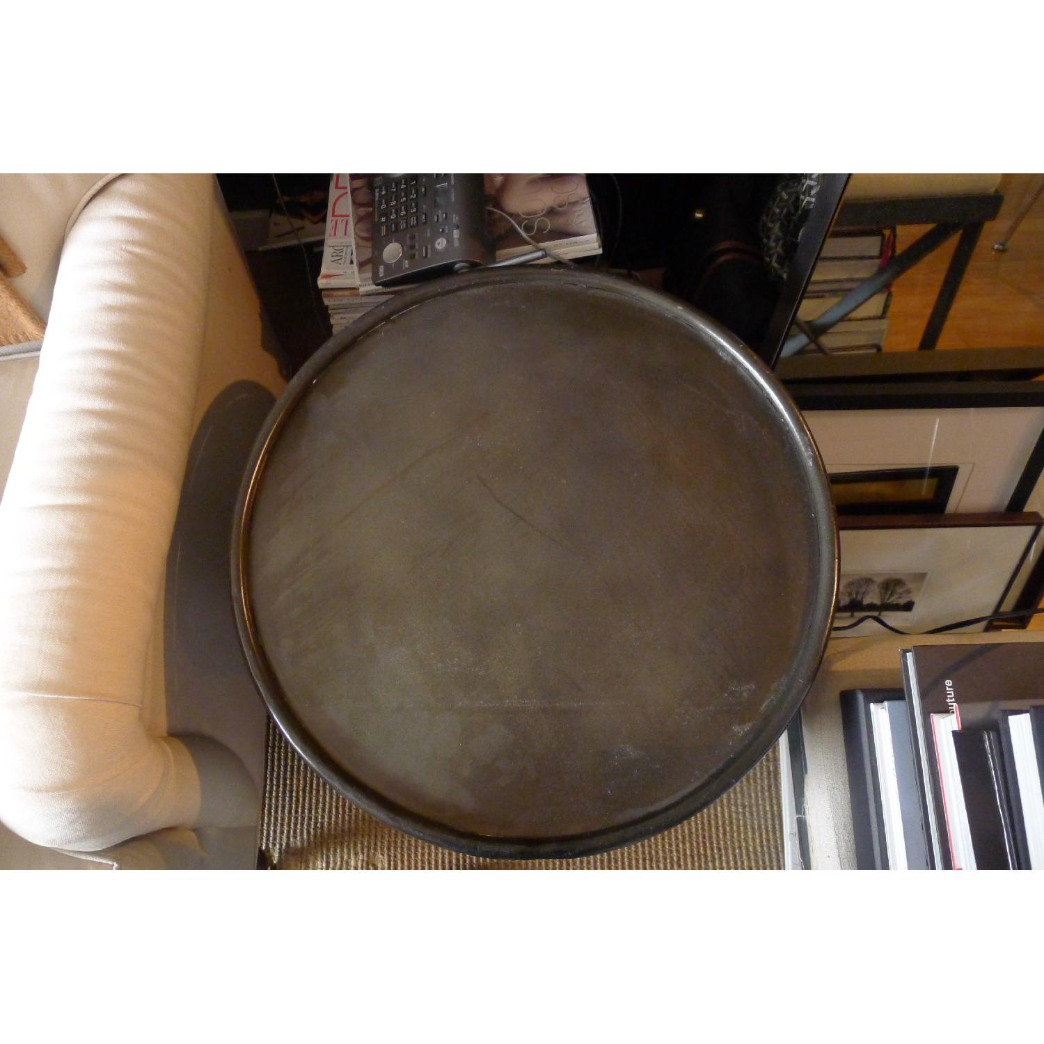 Black Metal Round Side Table - image-1