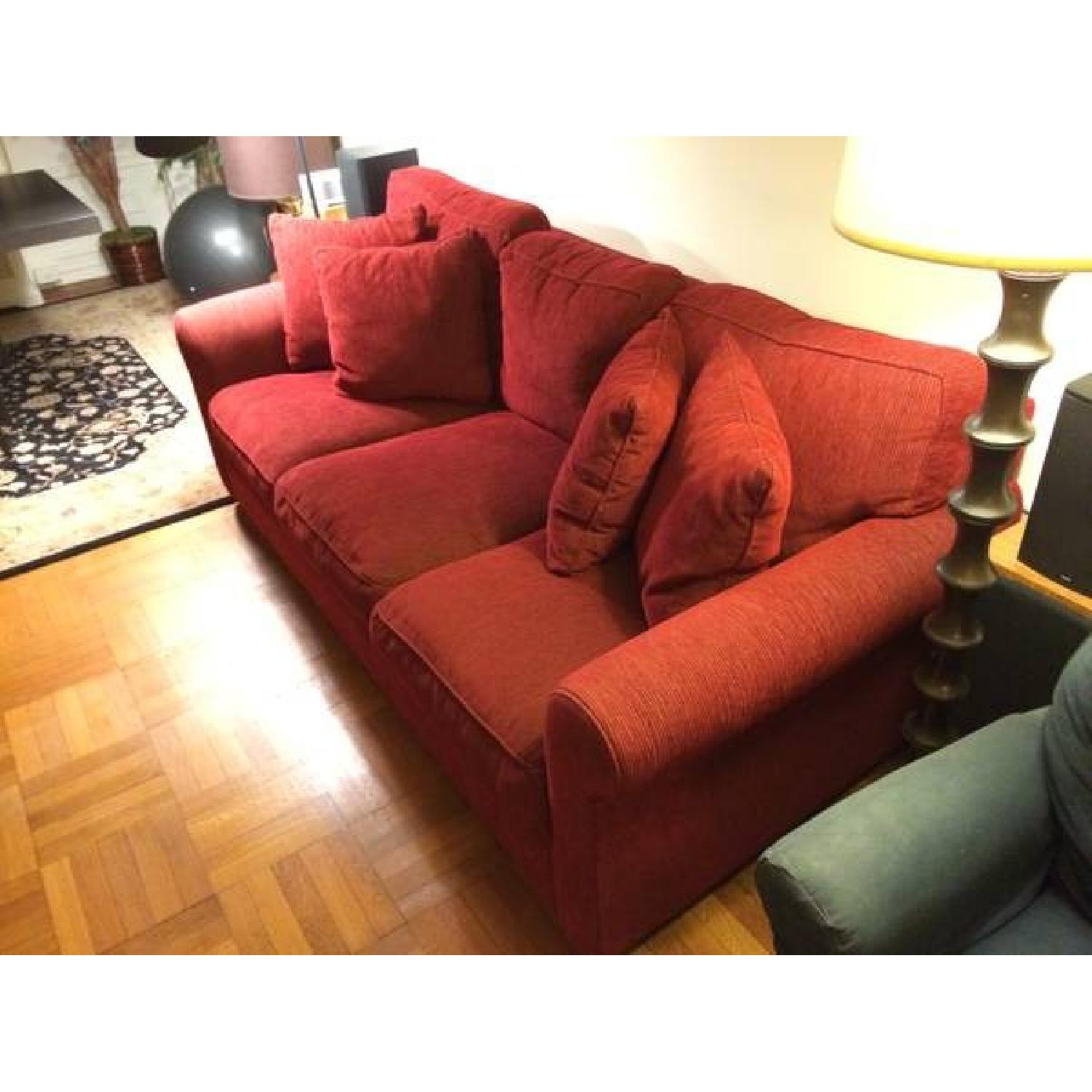 Red/Burgendy Sofa - image-1