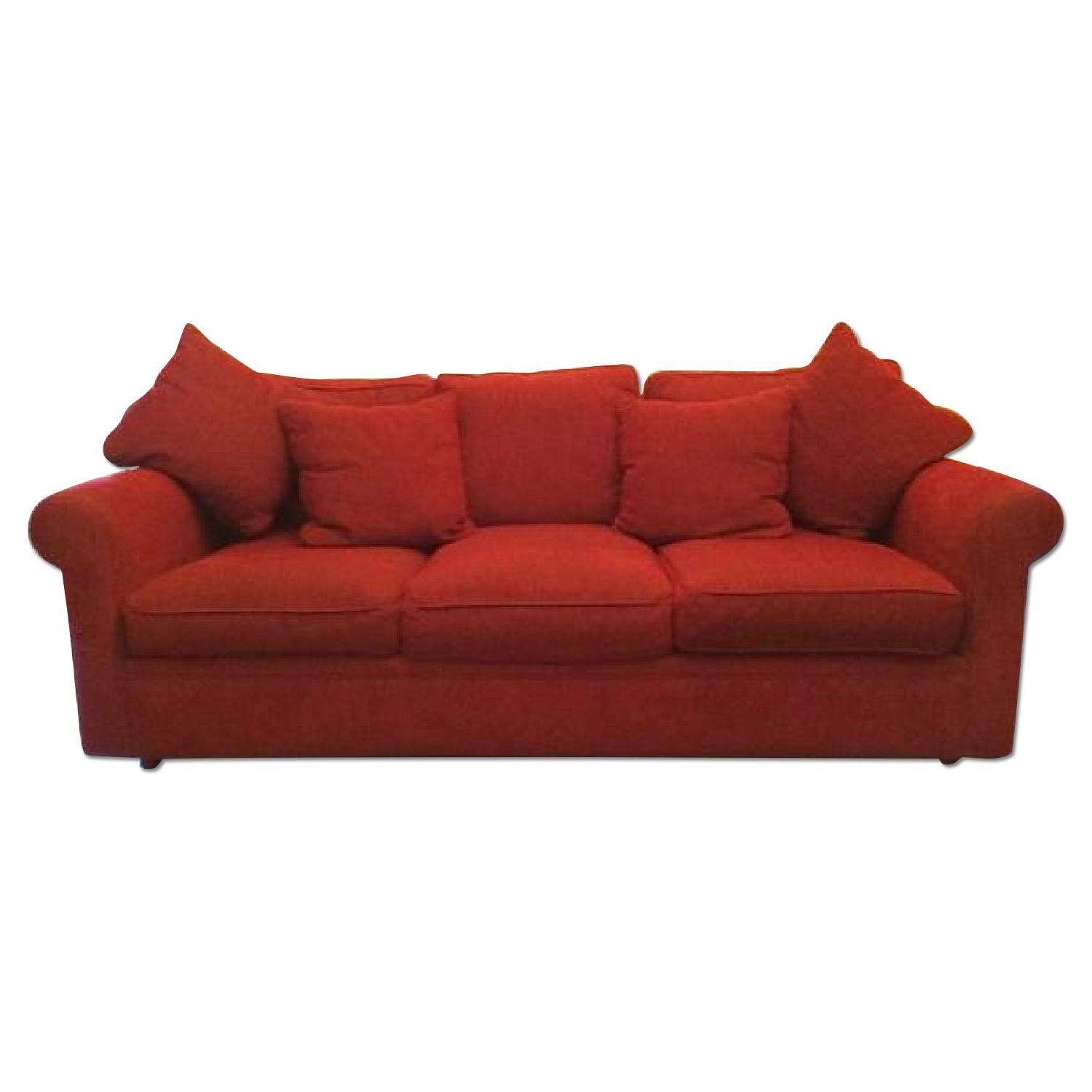Red/Burgendy Sofa - image-0