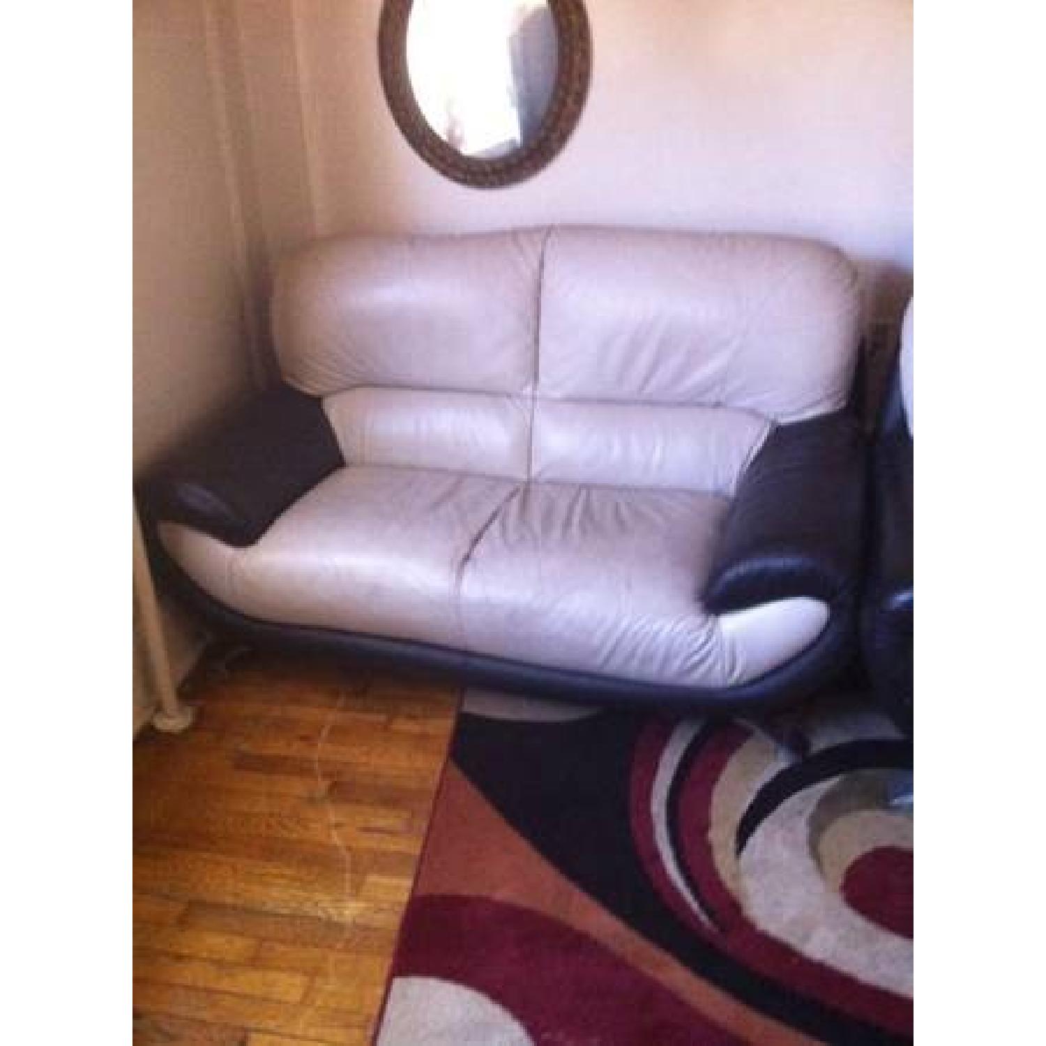 Leather 3 Set Sofa - image-1