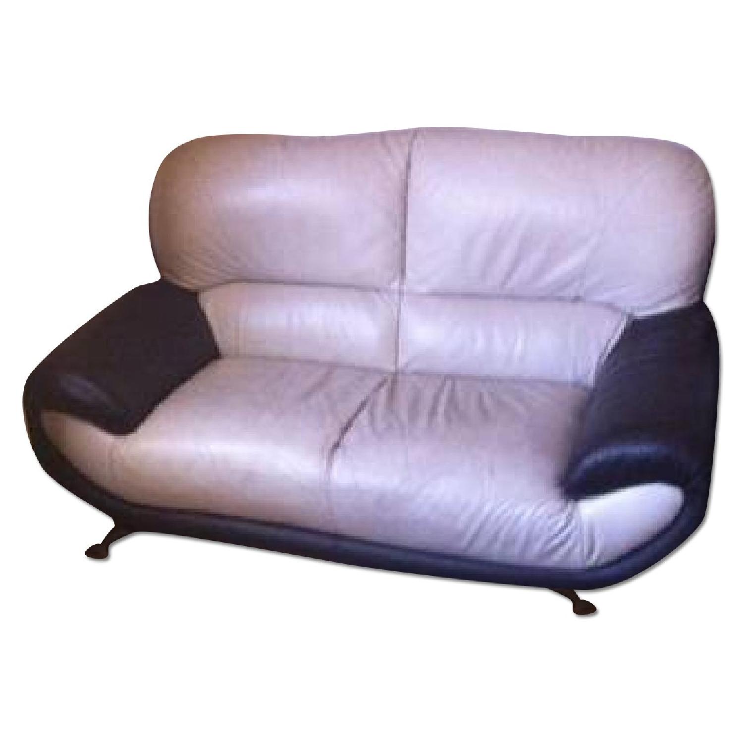 Leather 3 Set Sofa - image-0