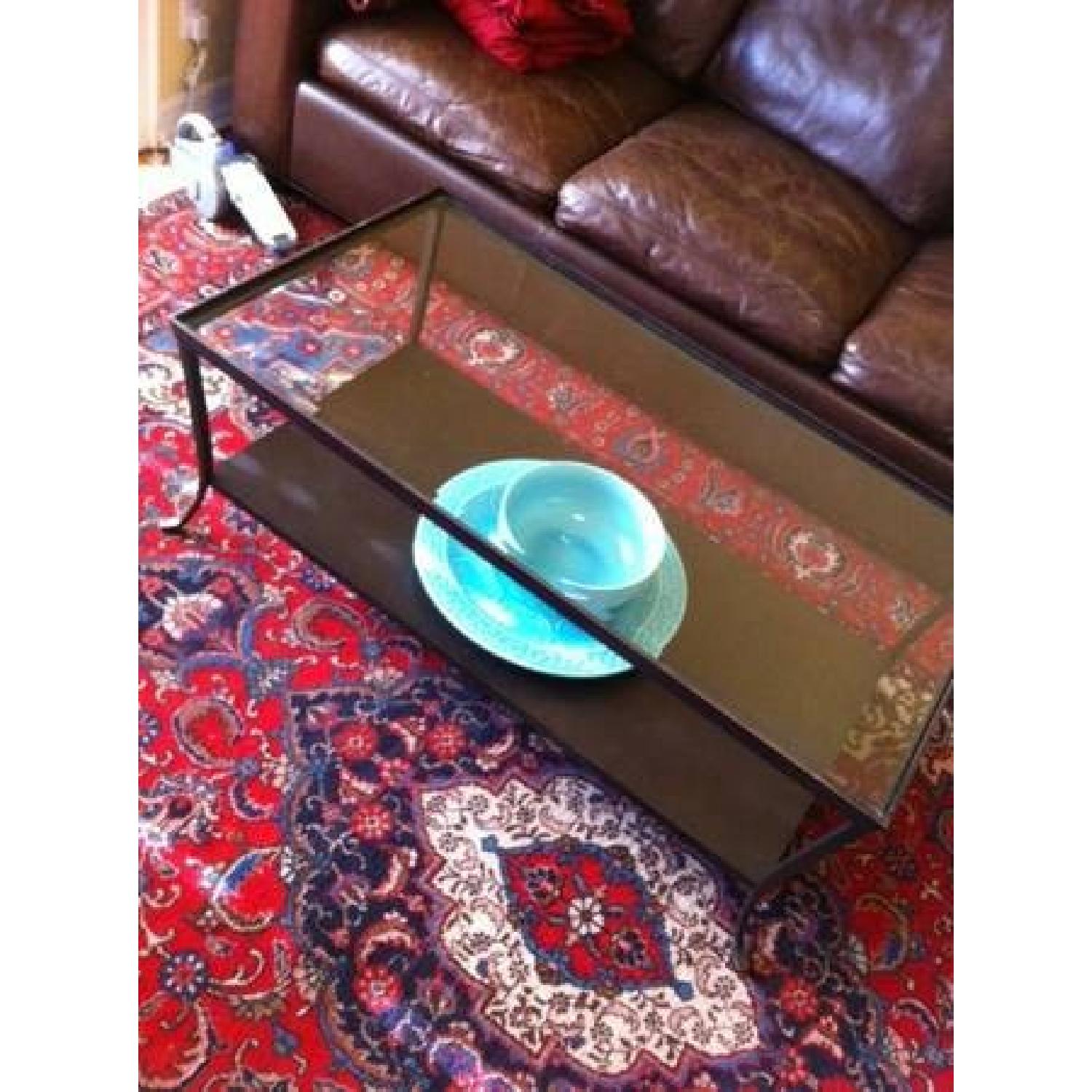 Pottery Barn Metal/Glass Coffee Tables - image-3