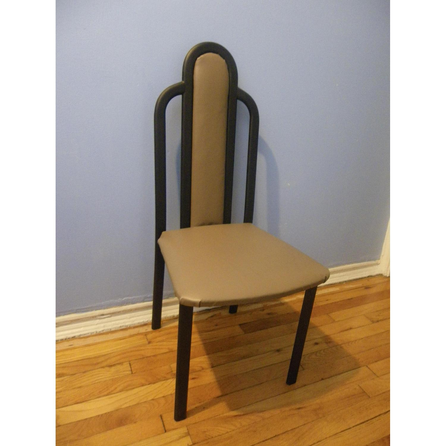 Set of 4 Leather Chairs AptDeco