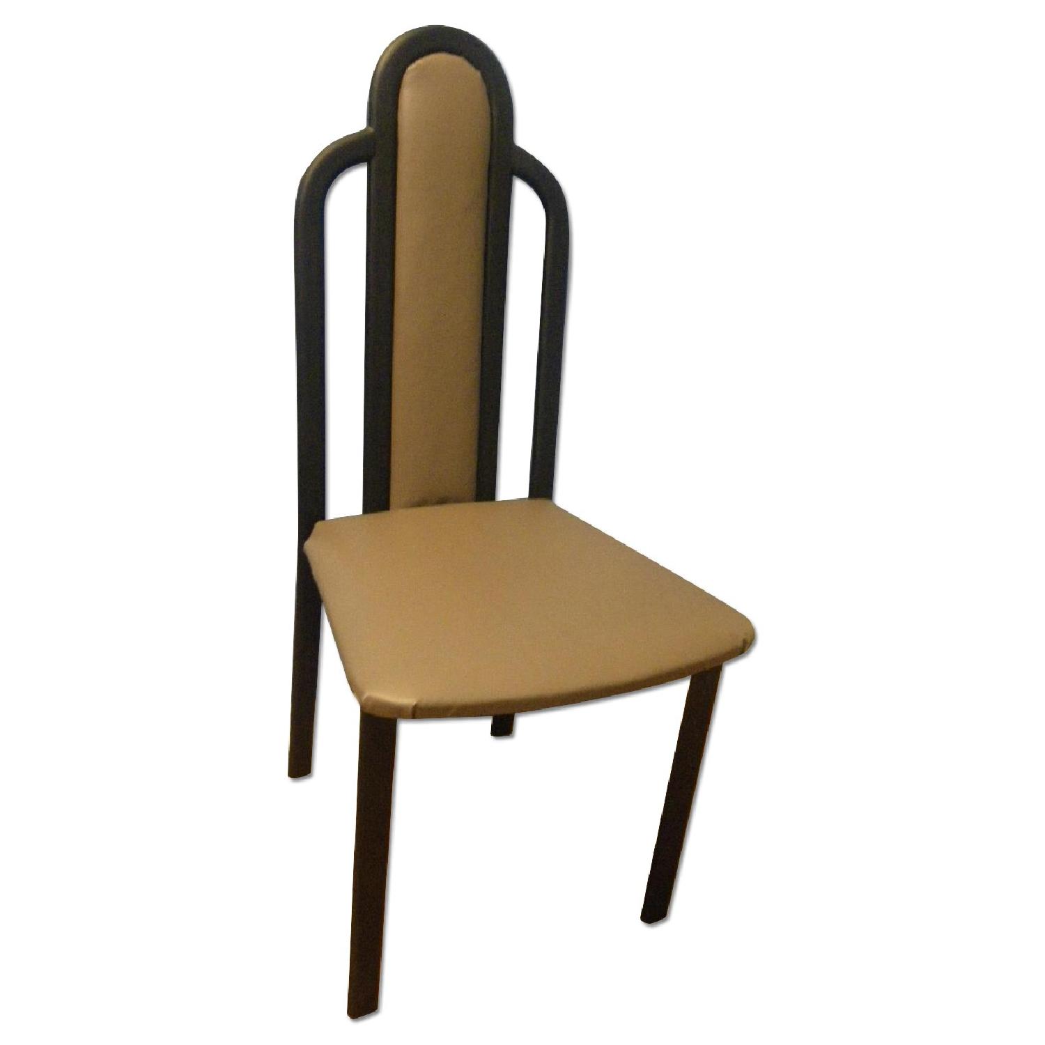 Set of 4 Leather Chairs AptDeco