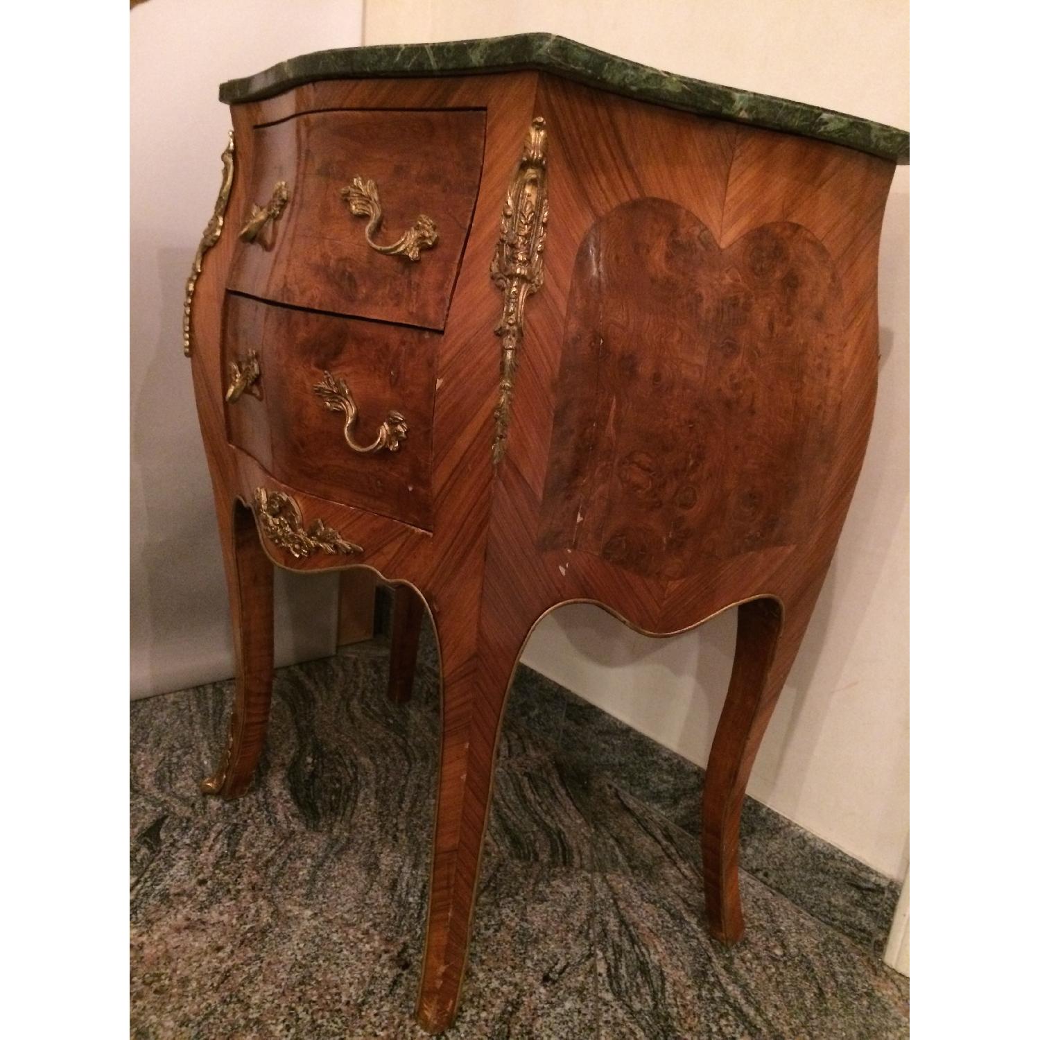 French Style Marble Top End Table - image-2