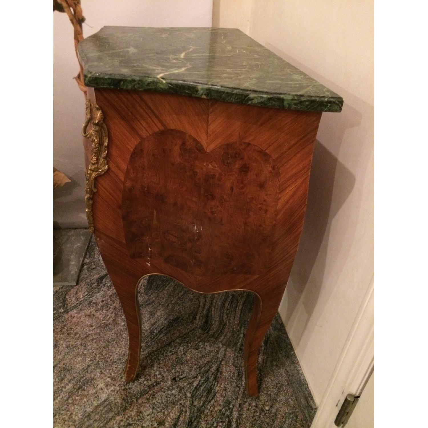 French Style Marble Top End Table - image-3