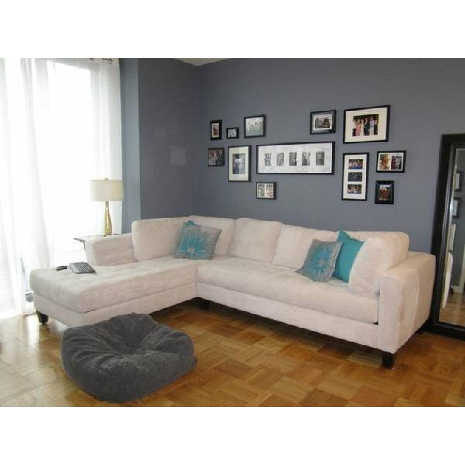 Macy's Microfiber Sectional Sofa - image-2