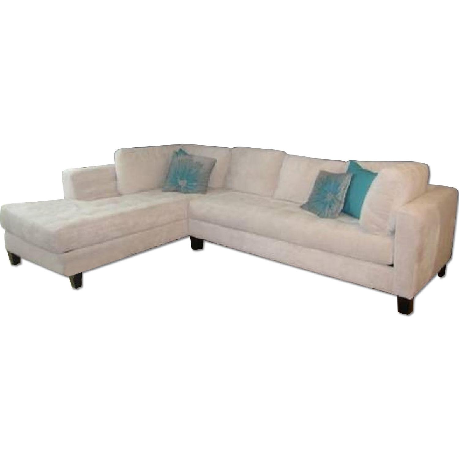 Macy's Microfiber Sectional Sofa - image-0