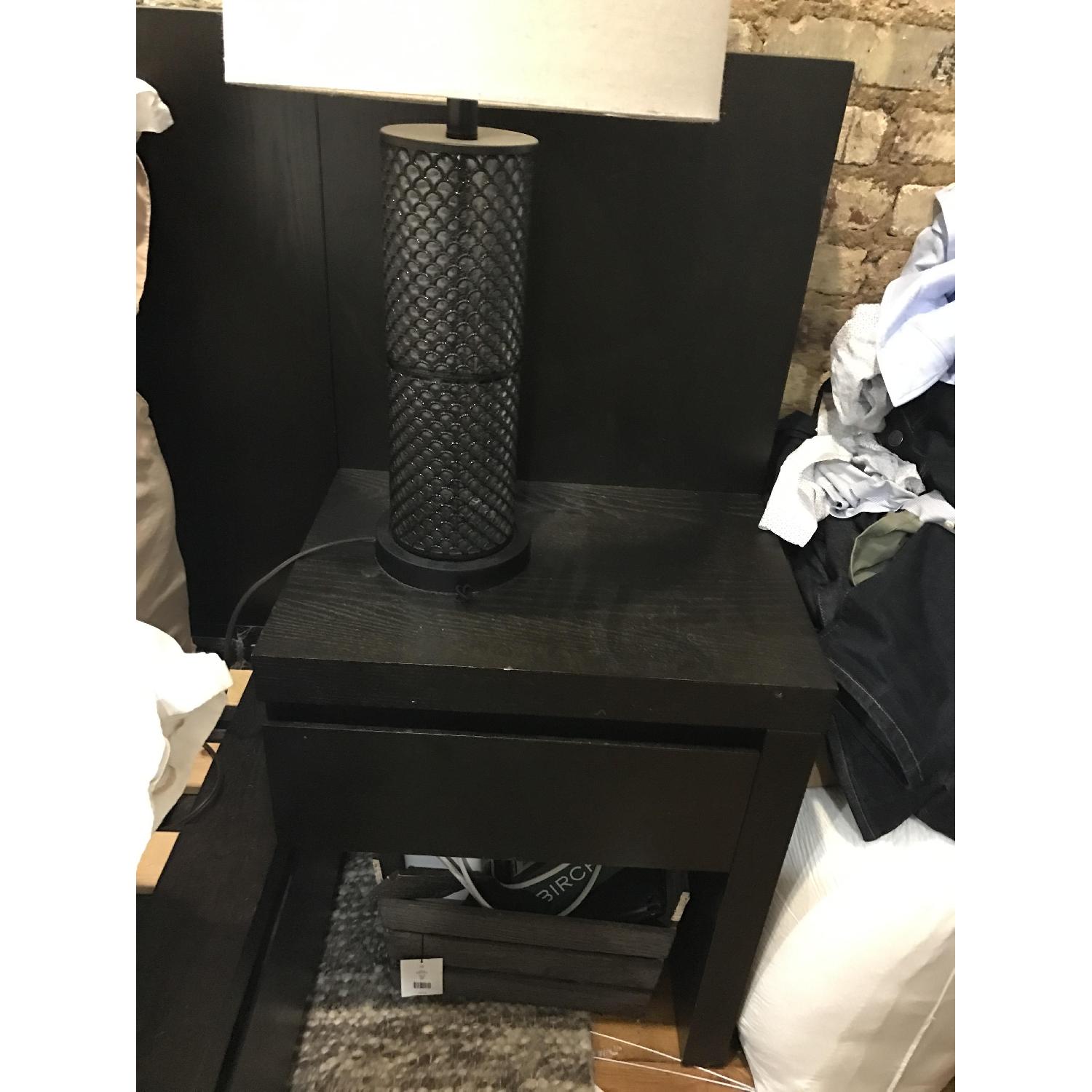 West Elm Queen Size Storage Platform Bed w/ Headboard AptDeco