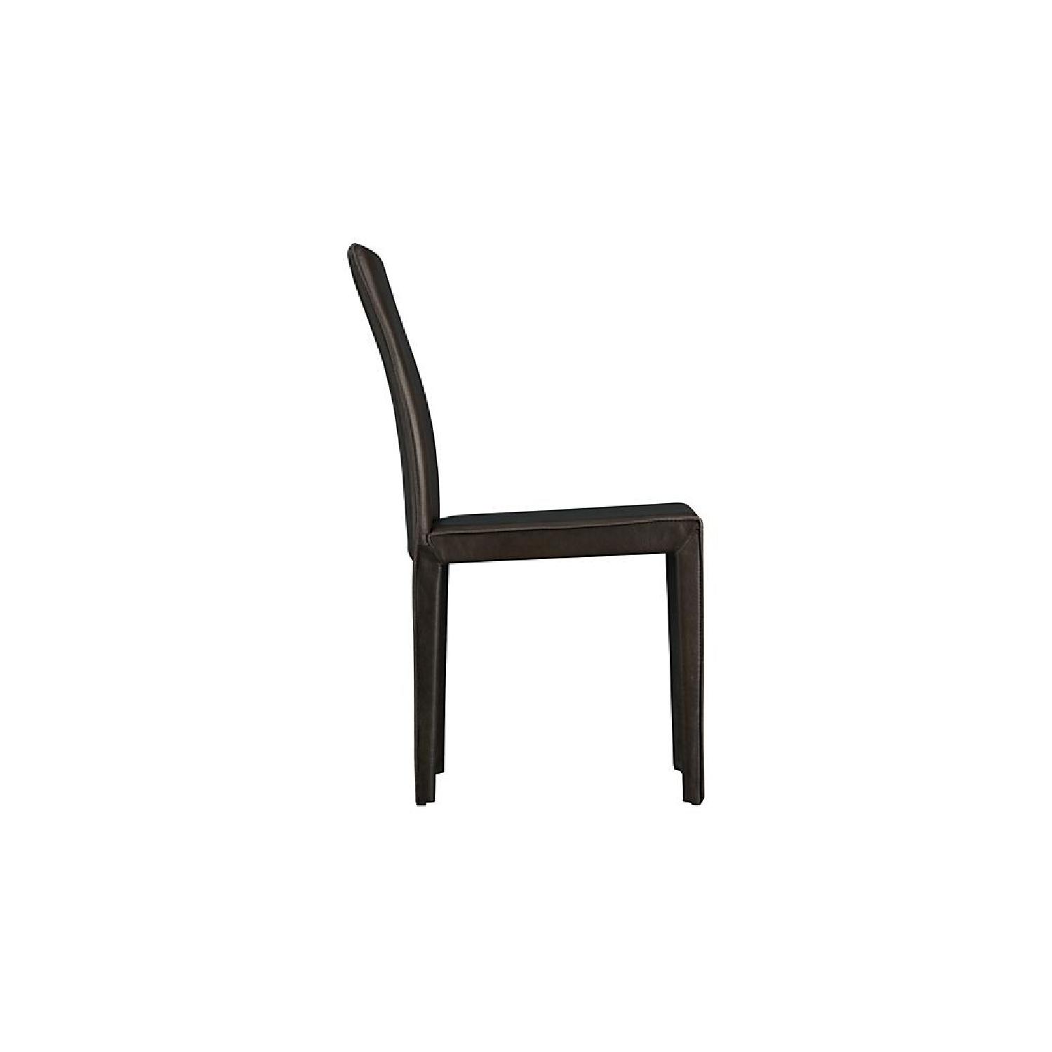 Crate & Barrel Folio Saddle Top-Grain Leather Dining Chairs - image-2