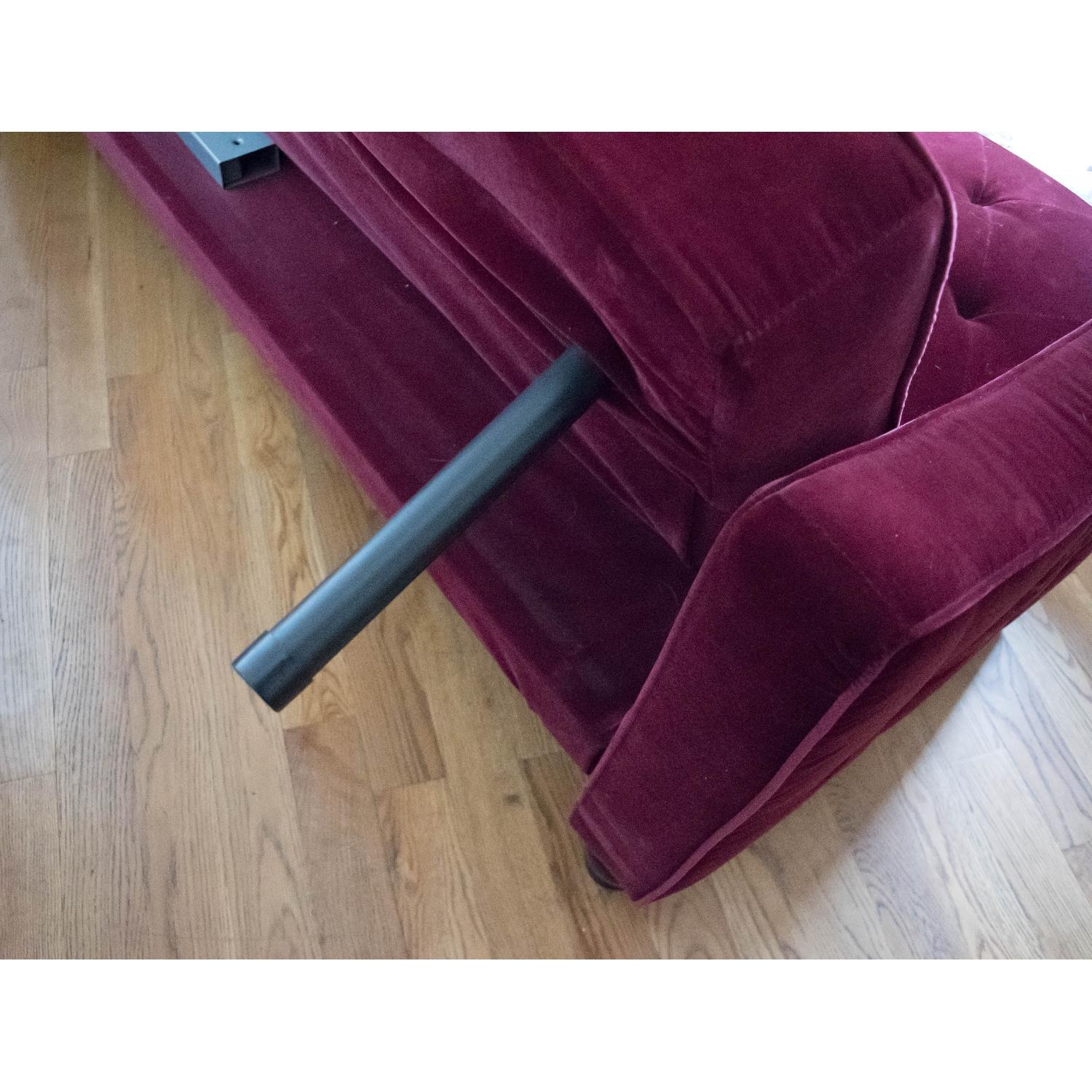 Novogratz Vintage Tufted Sleeper Sofa in Burgundy - image-8
