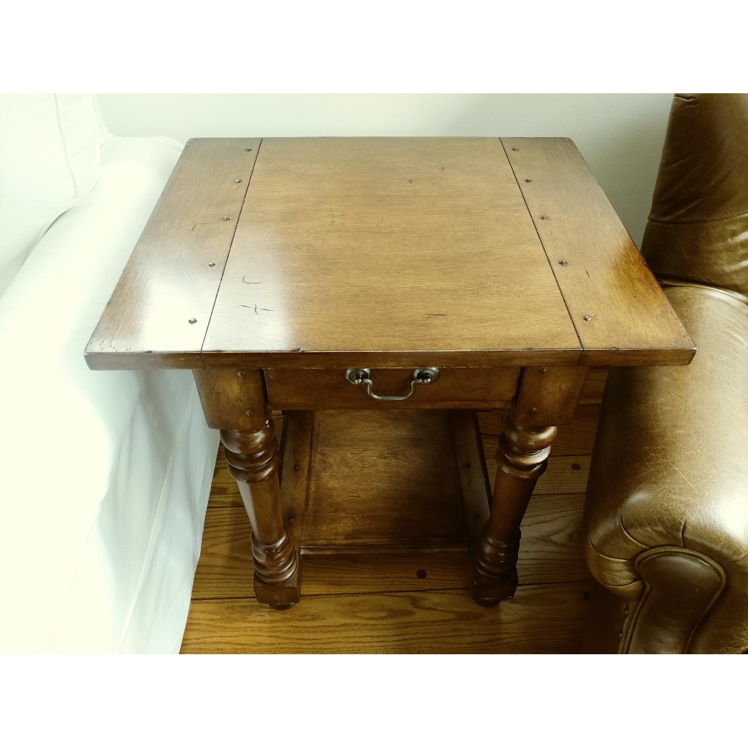 Pottery Barn Como Collection Coffee + Side Table - image-9