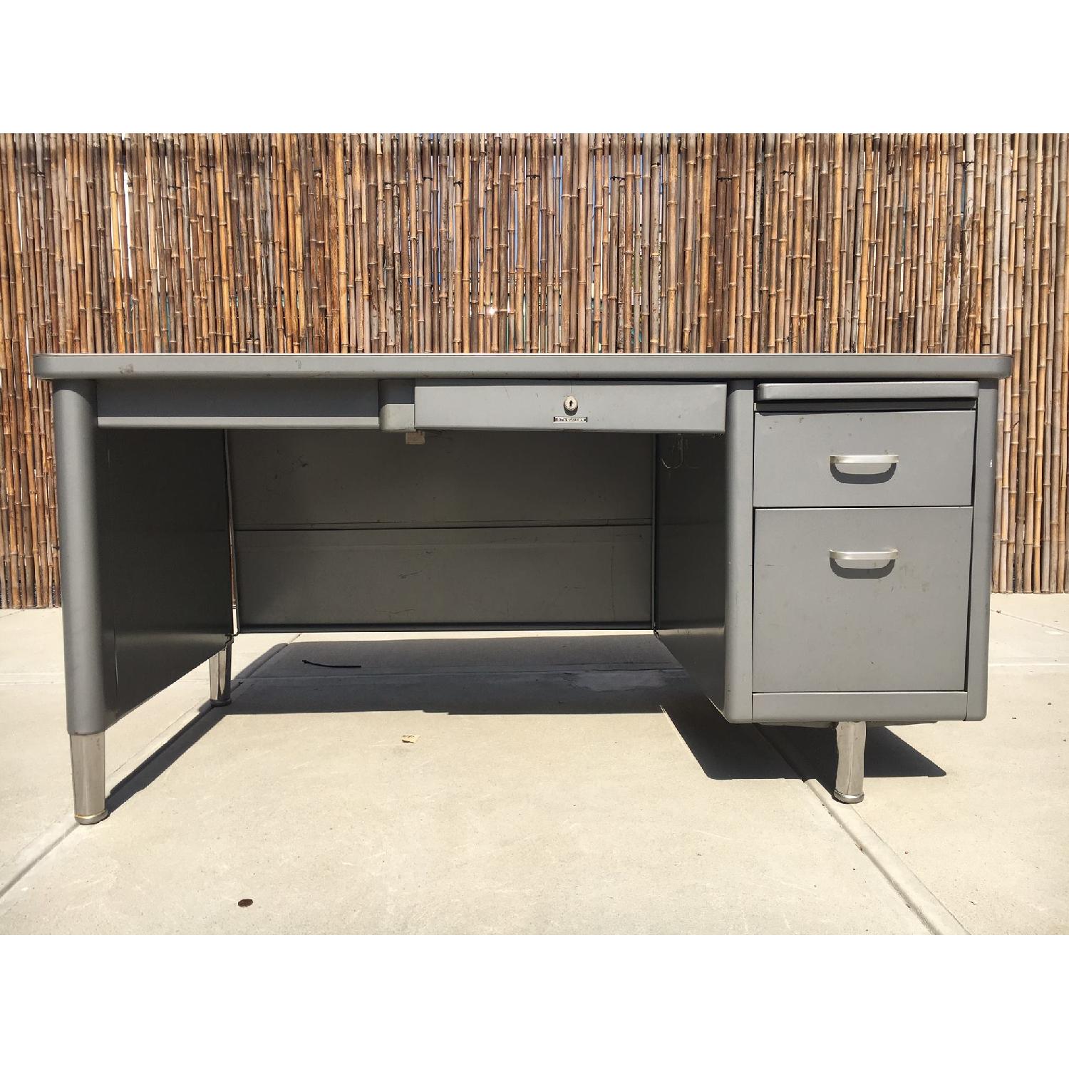 Mid Century Steelcase Tanker Desk - image-1