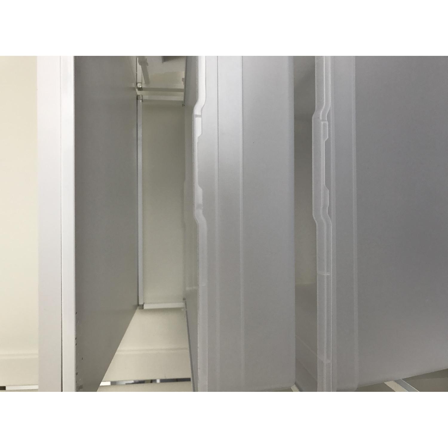 White Cabinet Sized Elfa Plastic Closet Drawers Aptdeco