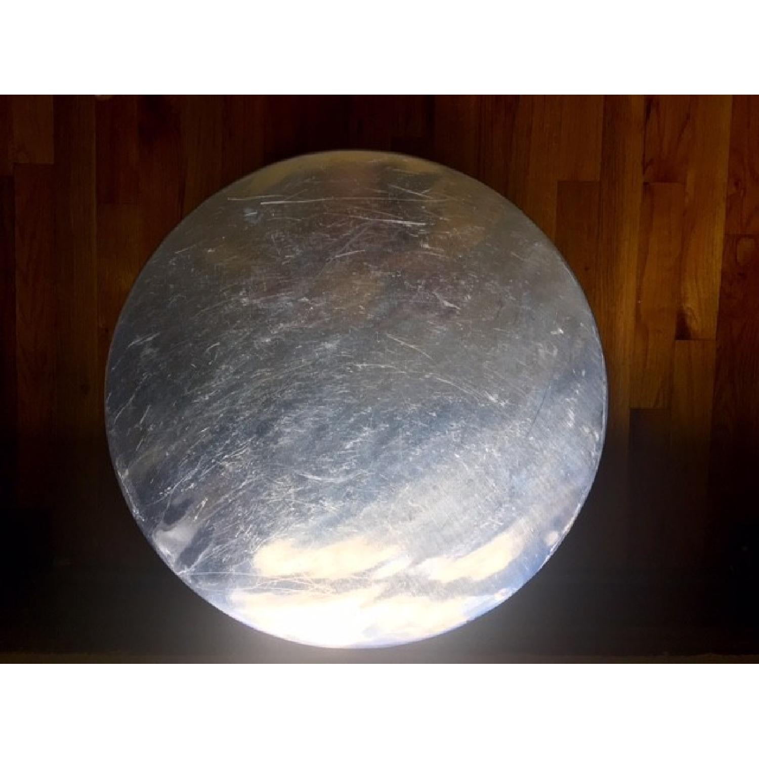 West Elm Silver Metallic Martini Side Table - image-3