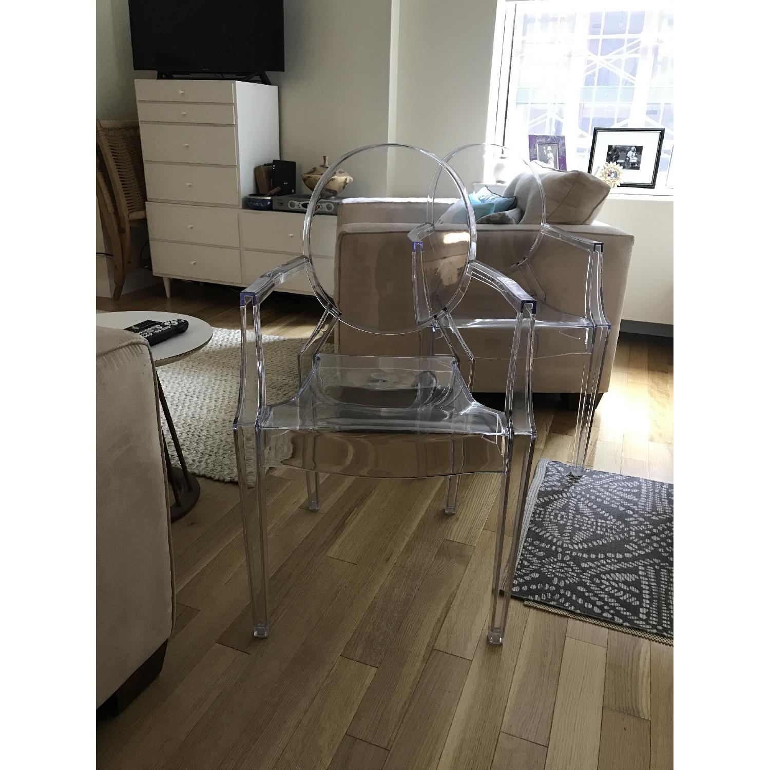 HomCom Modern Ghost.Chairs - image-0