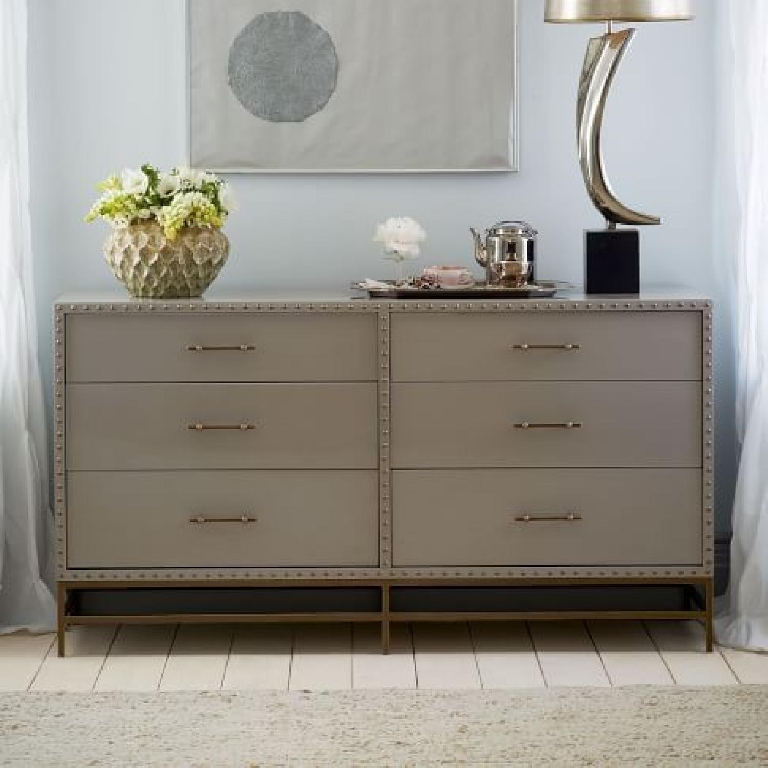West Elm Nail Head 6 Drawer Dresser - image-3