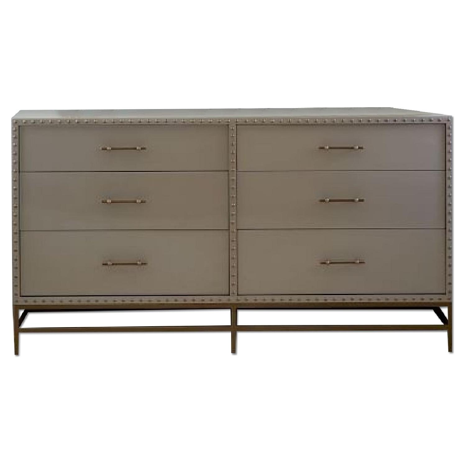 West Elm Nail Head 6 Drawer Dresser - image-5