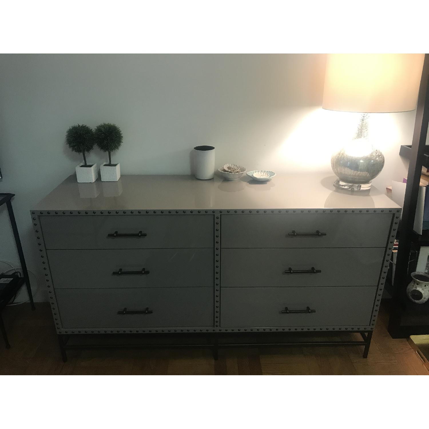 West Elm Nail Head 6 Drawer Dresser - image-6