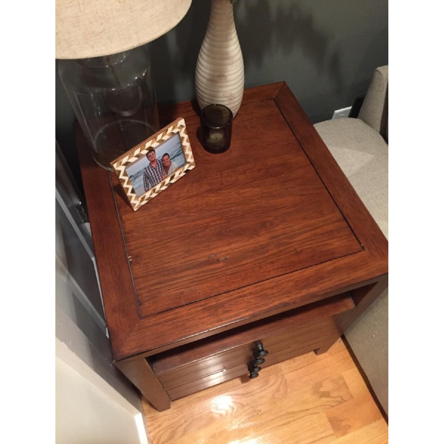 4-Drawer Dark Wood Side Tables - image-2