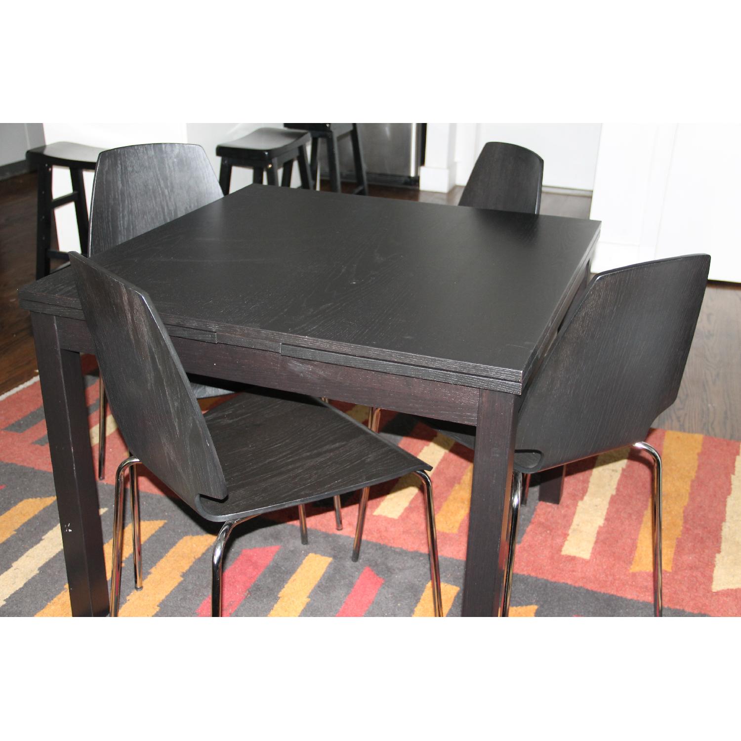 Ikea Extendable Dining Table w/ 4 Chairs - image-1