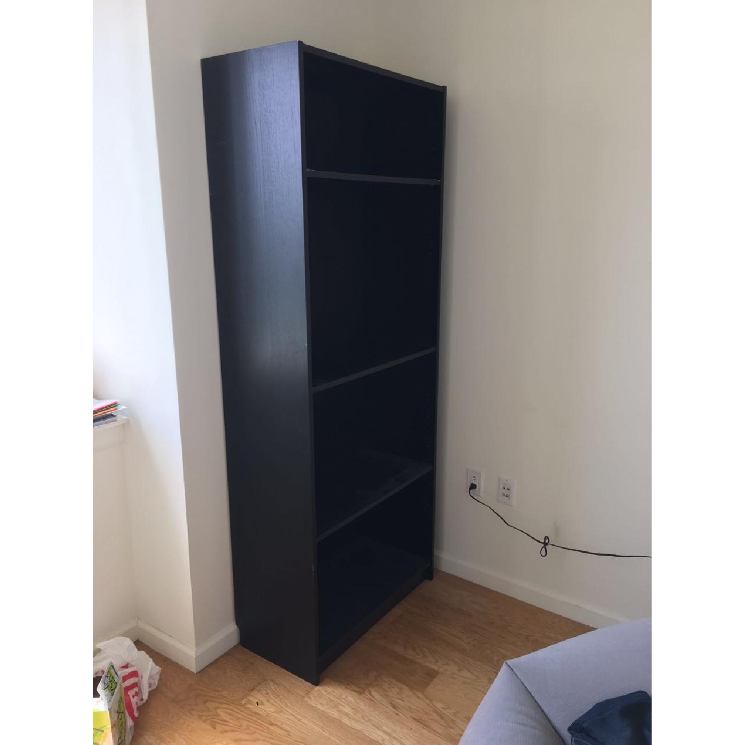 Ikea Black Bookshelf AptDeco