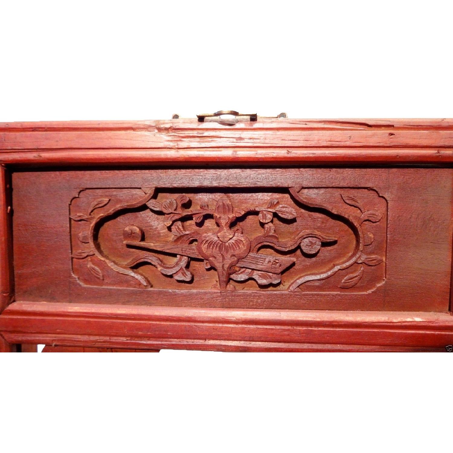 Antique Chinese Hand Carved Wood Wall Hangings AptDeco