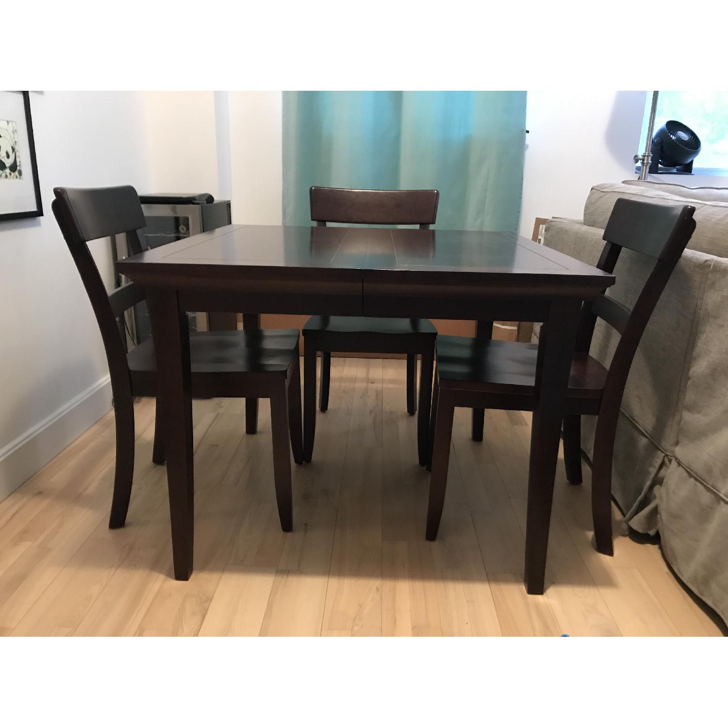 Pottery Barn Extendable Dining Table w/ 4 Chairs - image-8