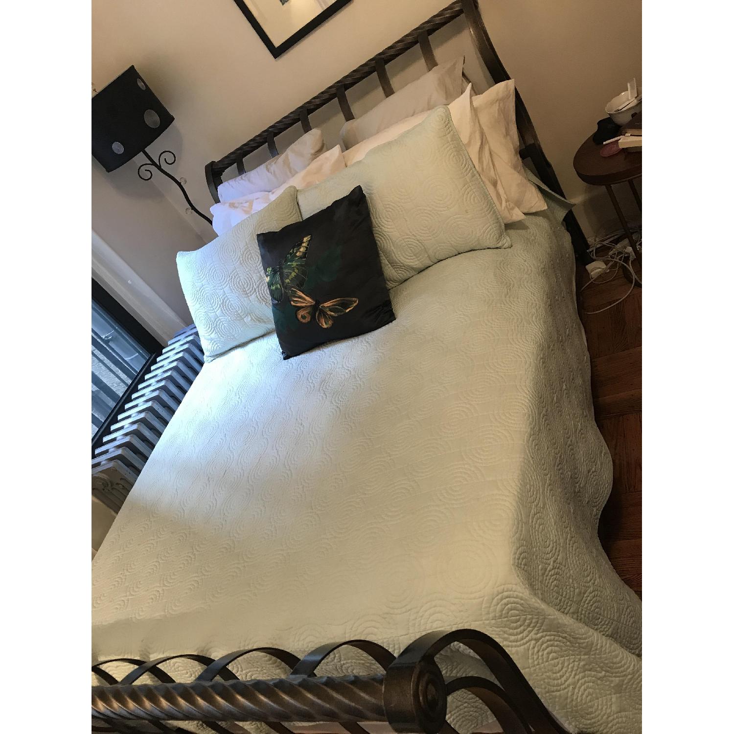 Full Size Metal Sleigh Bed - image-5