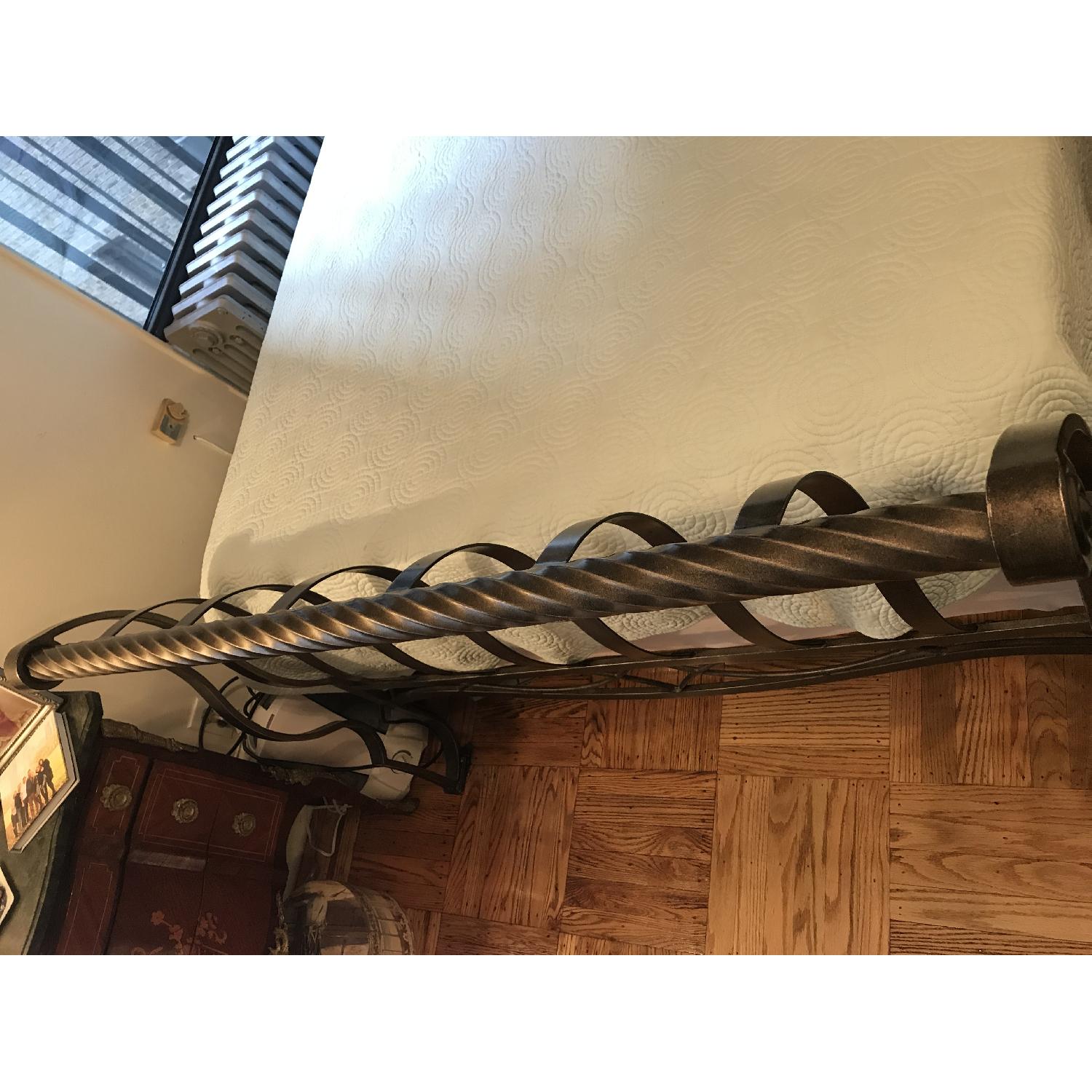 Full Size Metal Sleigh Bed - image-7