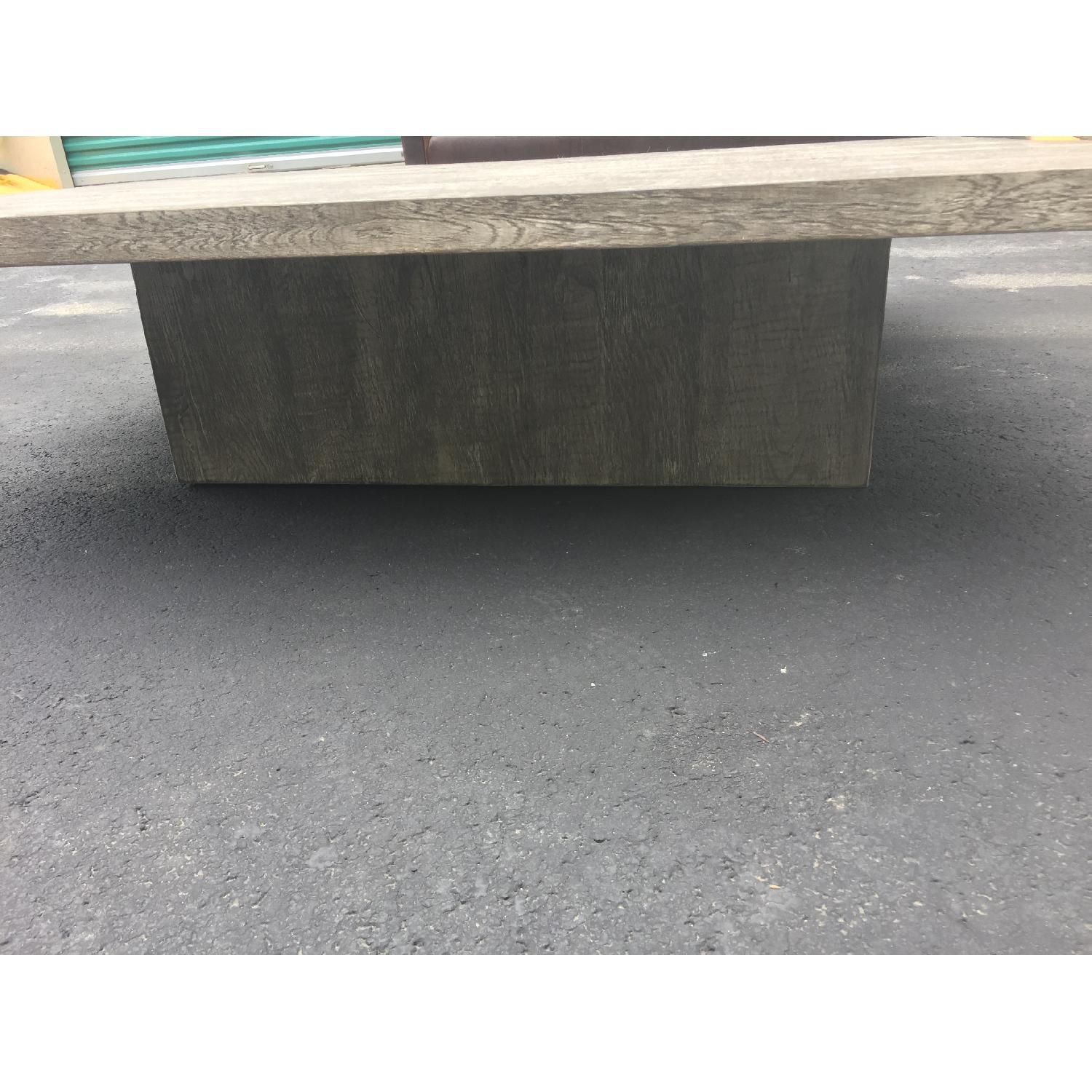 Restoration Hardware Reclaimed Russian Oak Plinth Square Cof - image-2