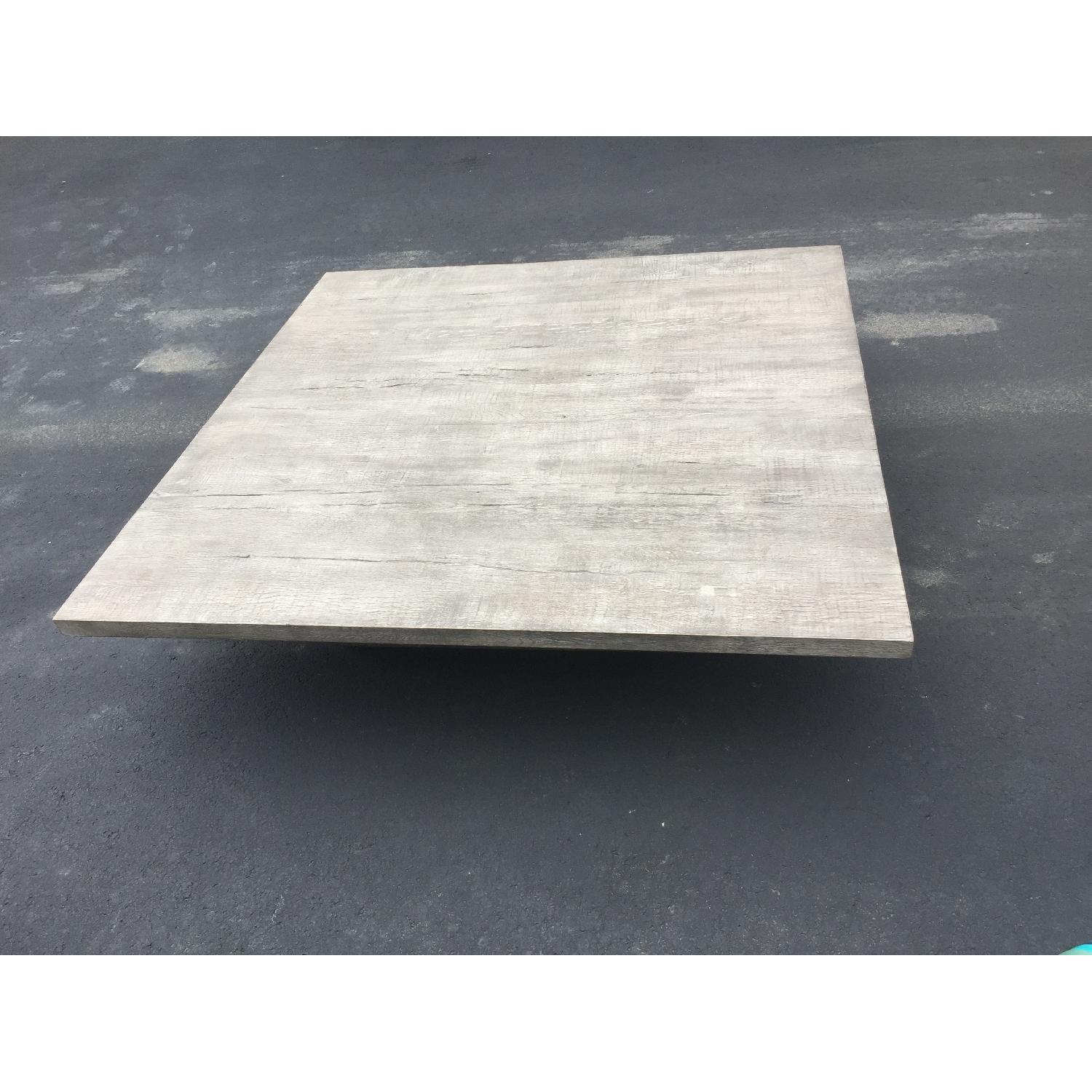 Restoration Hardware Reclaimed Russian Oak Plinth Square Cof - image-5