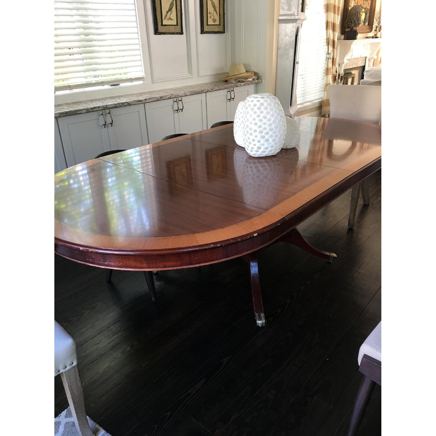 Wood Oval Dining Room Table - image-0