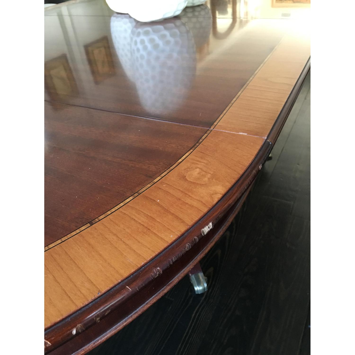 Wood Oval Dining Room Table - image-1