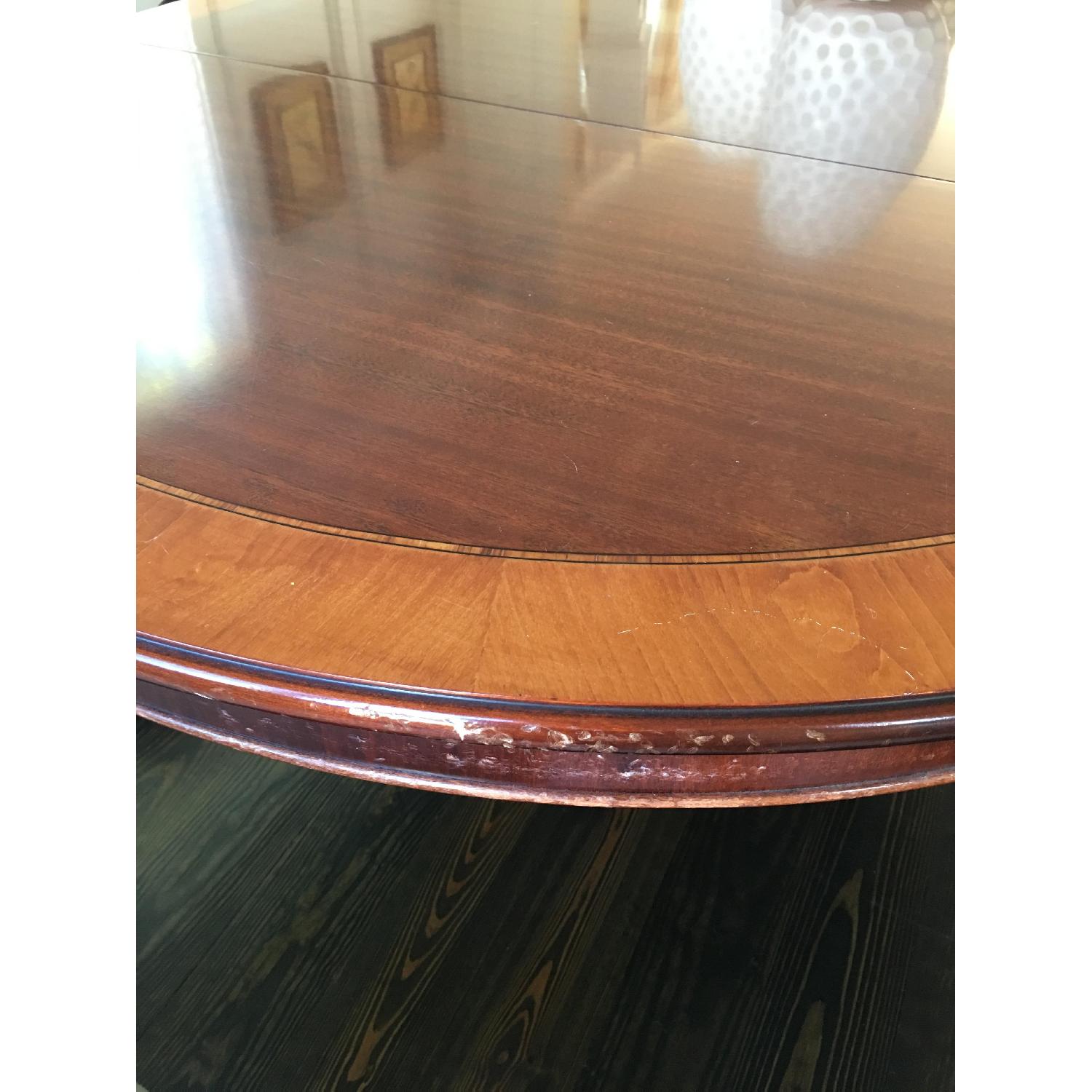 Wood Oval Dining Room Table - image-2