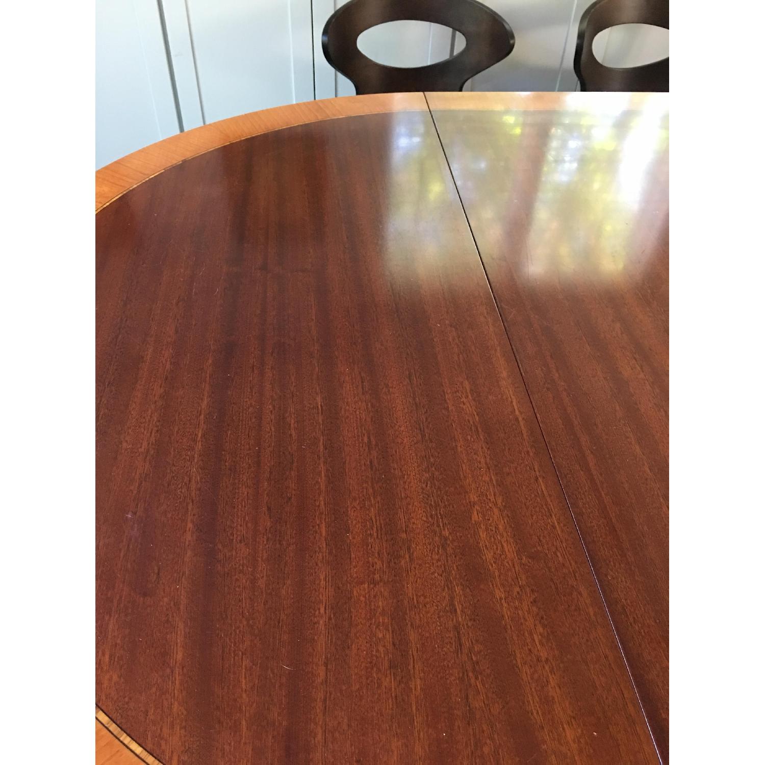 Wood Oval Dining Room Table - image-3