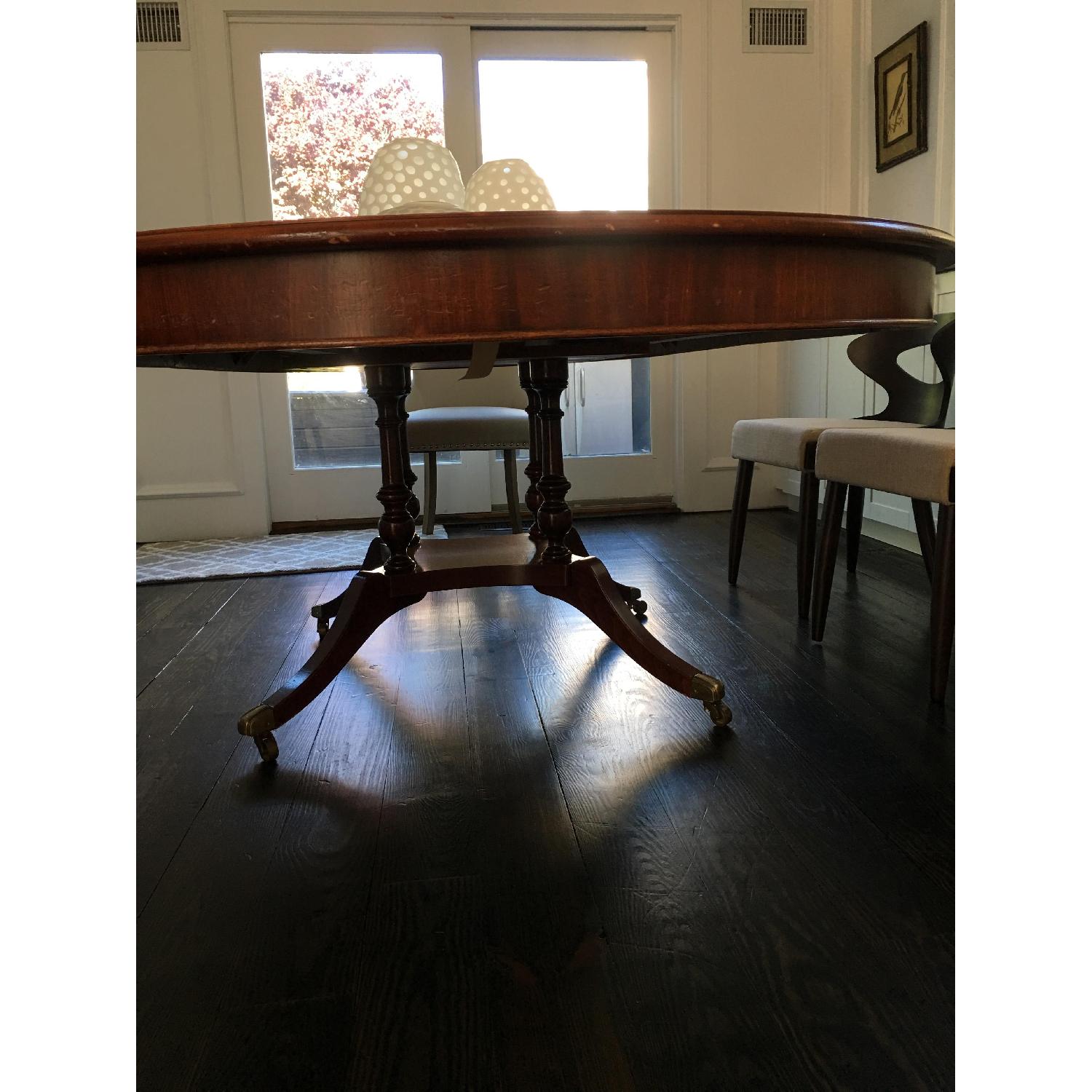 Wood Oval Dining Room Table - image-4