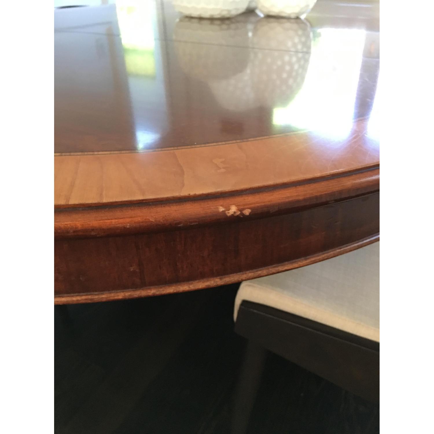 Wood Oval Dining Room Table - image-11