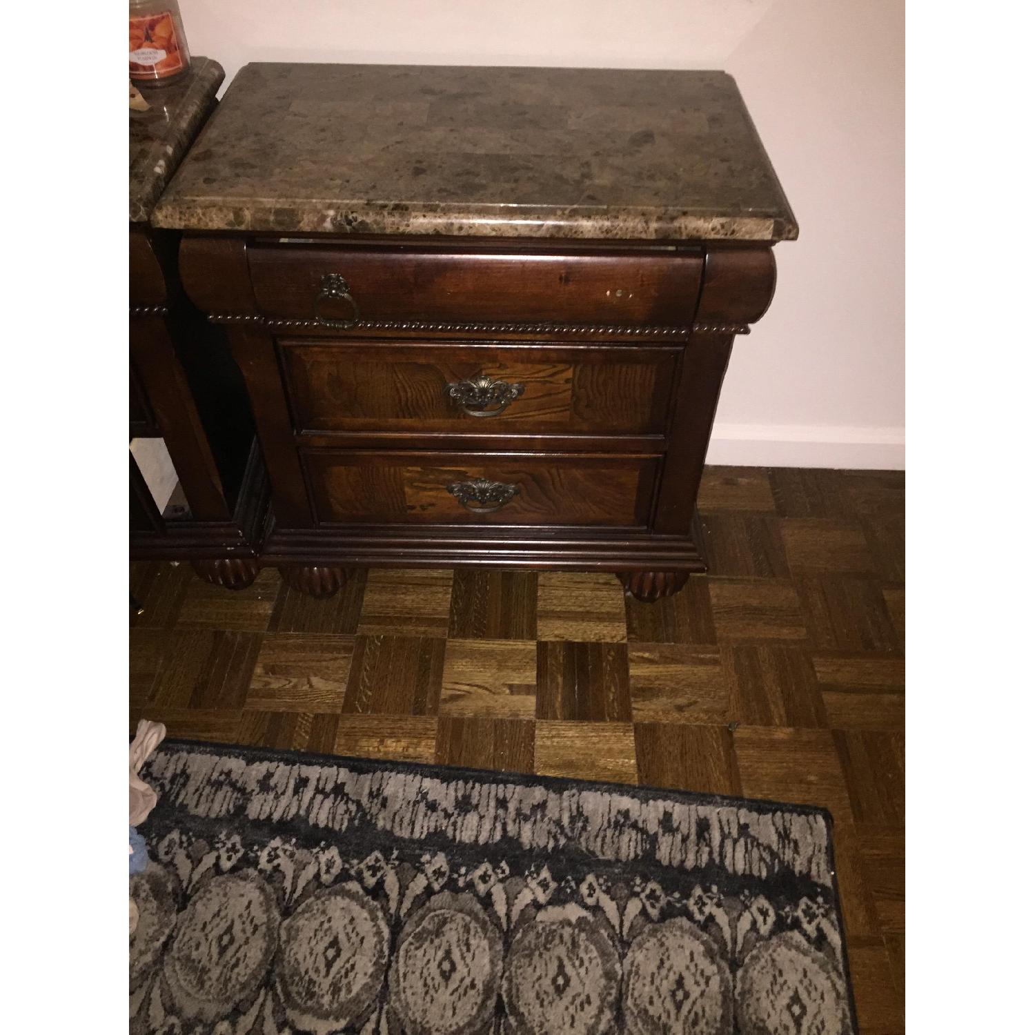 Ashley's Ledelle Marble Top Nightstand - image-3