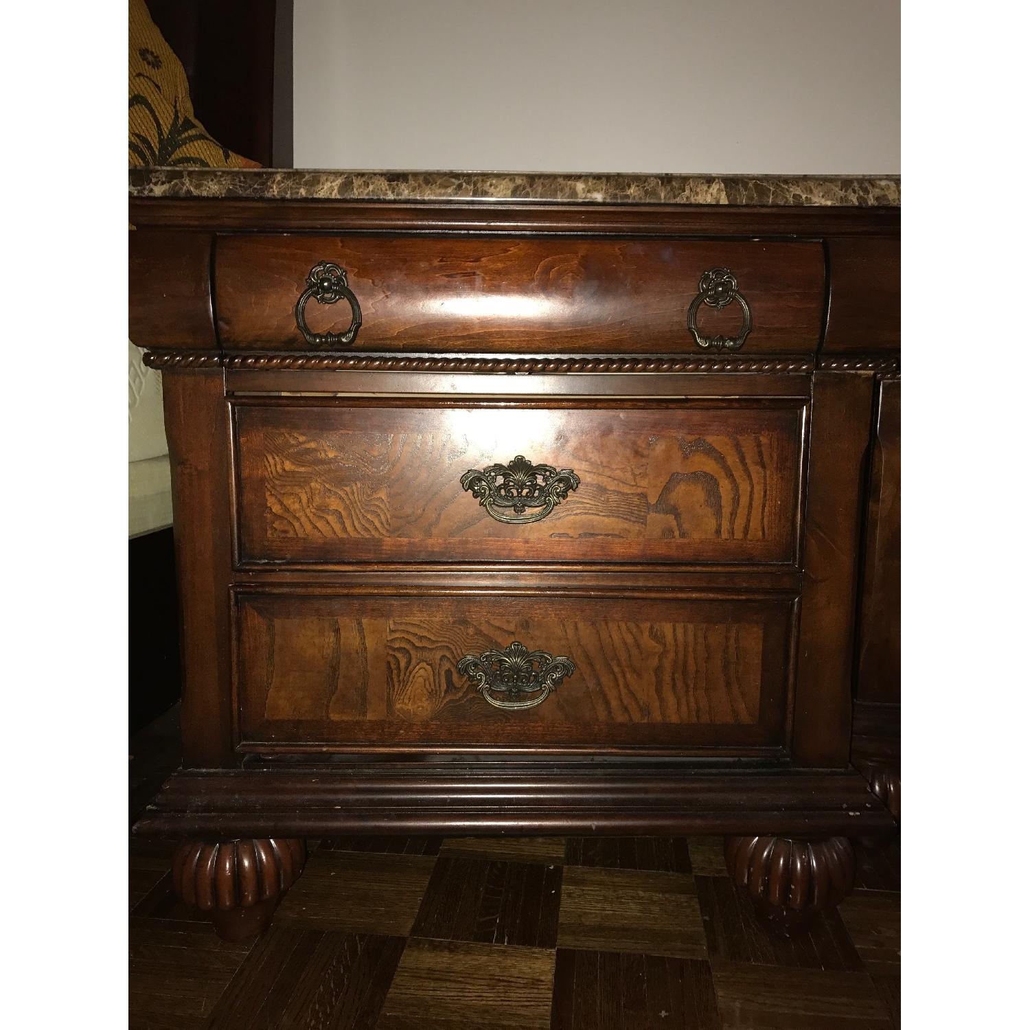 Ashley's Ledelle Marble Top Nightstand - image-5