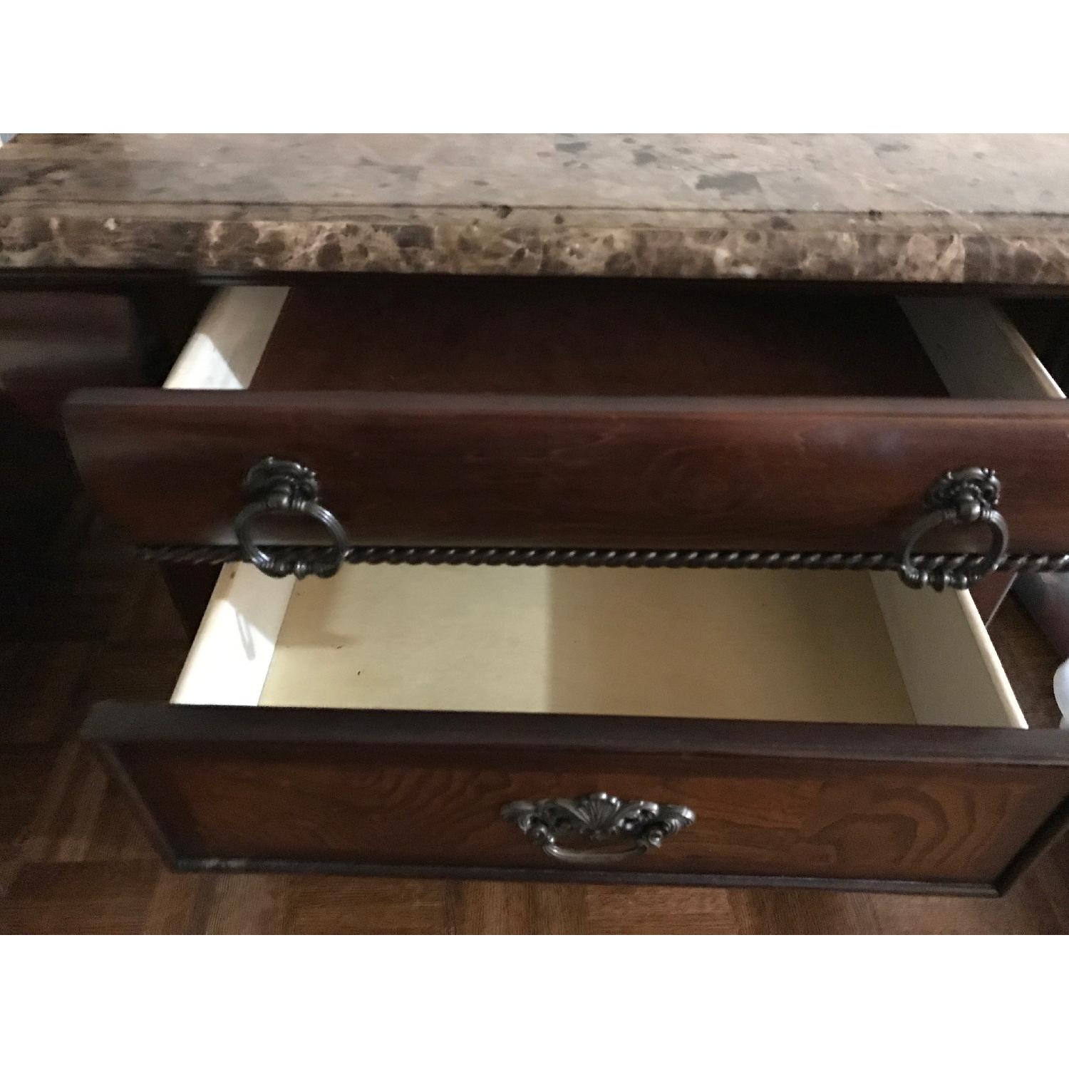 Ashley's Ledelle Marble Top Nightstand - image-6