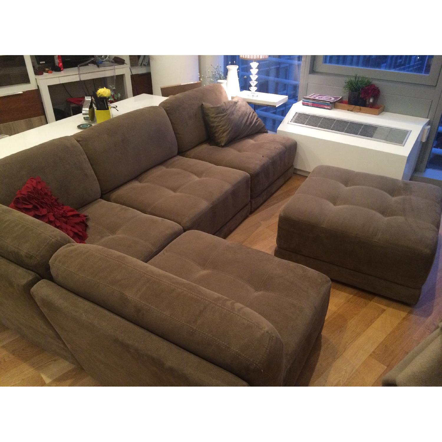Jonathan Louis This'n'That Modular 5 Piece Modern Sectional Sofa AptDeco