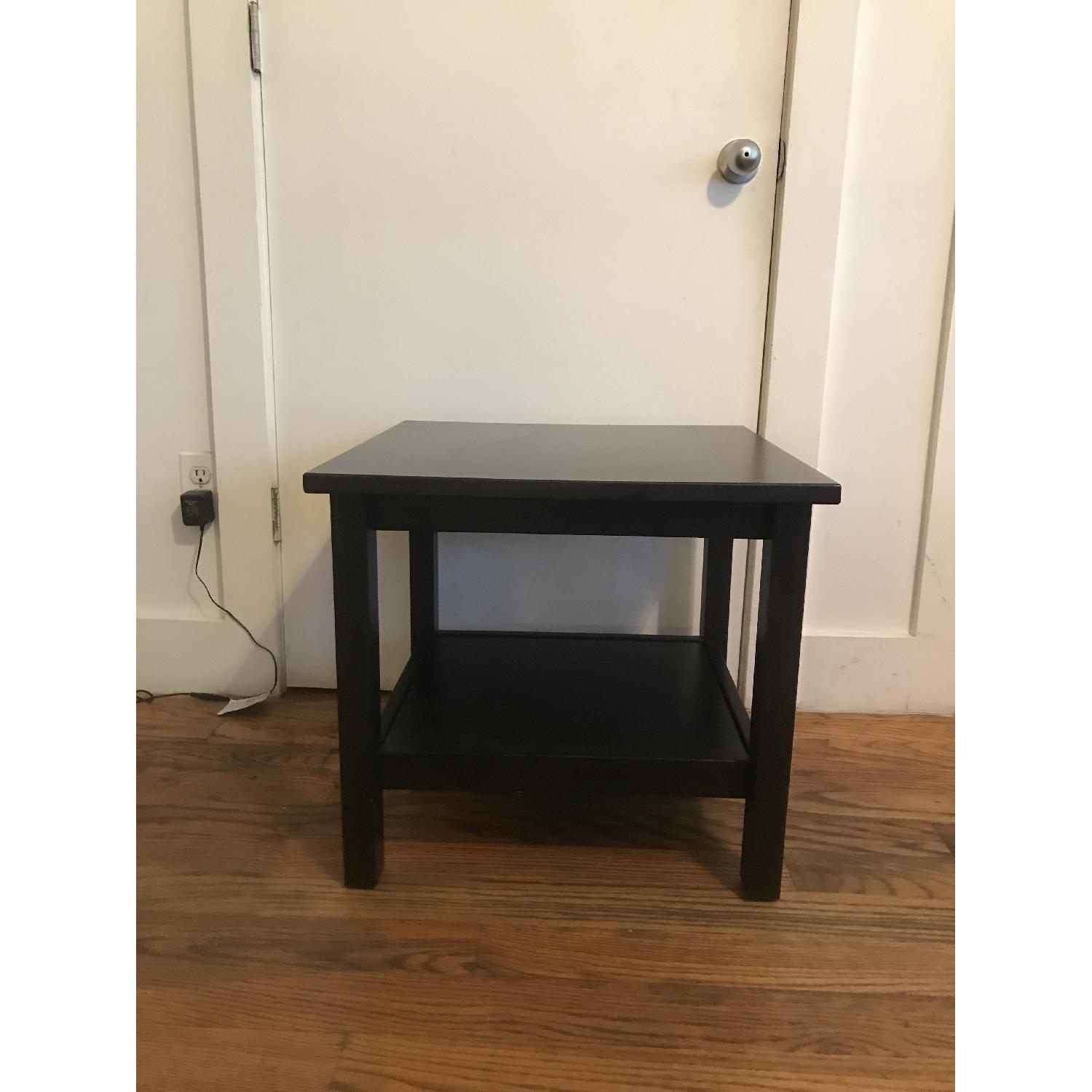Ikea Hemnes Side Table in Black AptDeco