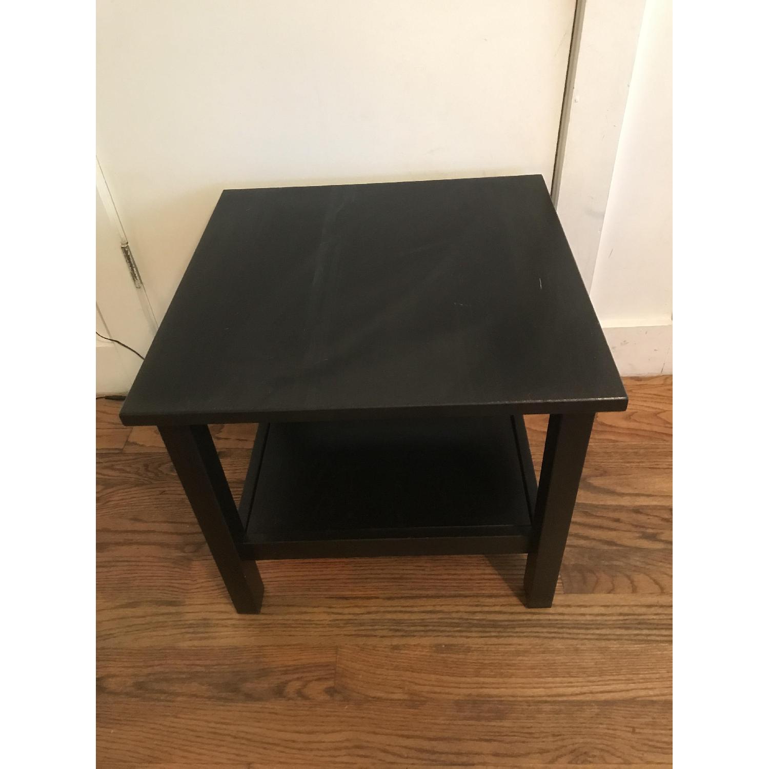 Ikea Hemnes Side Table in Black AptDeco